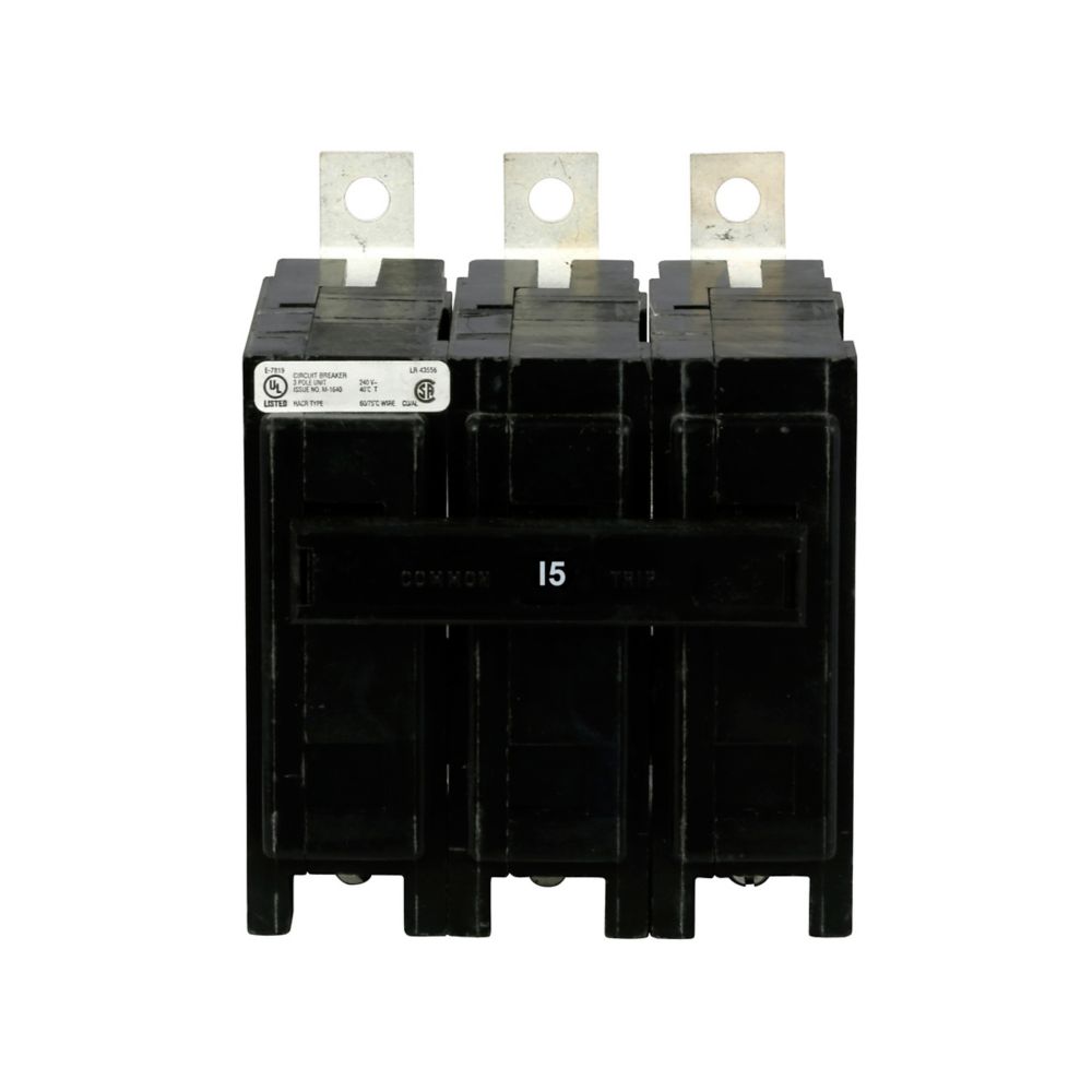 QBHW3015H - Eaton Cutler Hammer - 15A 3P 240V Quicklag Thermal Magnetic Circuit Breakers