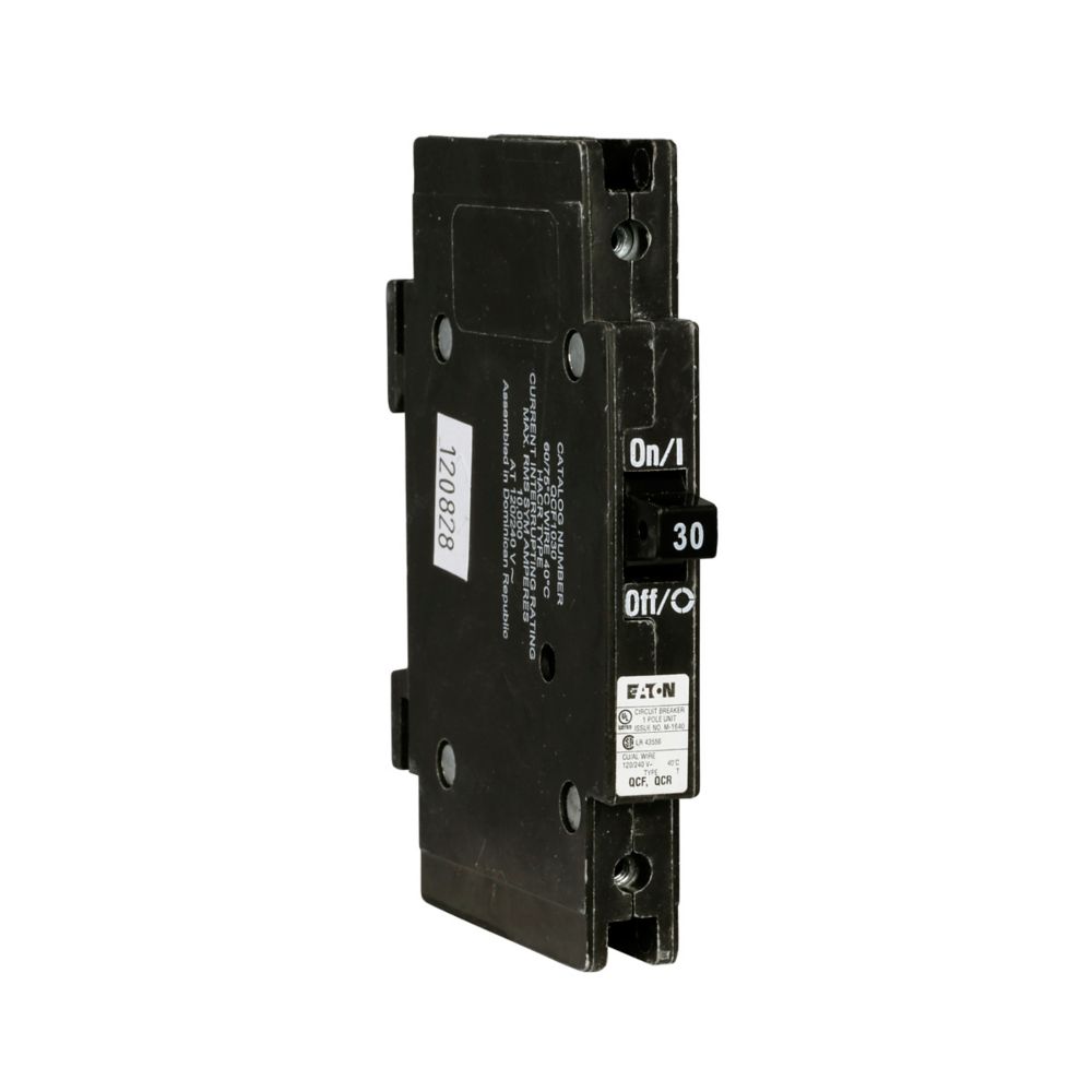 QCF1030 - Eaton Cutler-Hammer - Feed-Thru 30 Amp 1 Pole 120 Volt Circuit Breaker