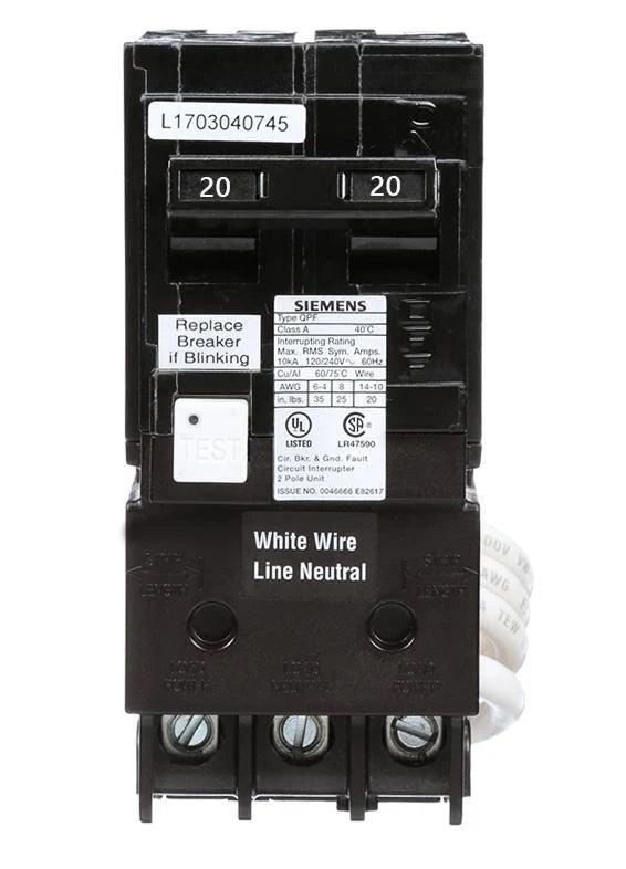 QF220A - Siemens - 20 Amp 2-Pole 240 Volt Motor Starter