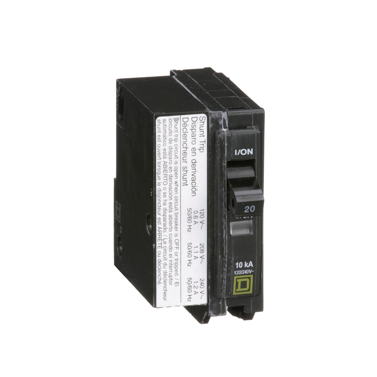 QO1201021 - Schneider Electric - 20 Amp 1 Pole 120/240 Volt Square D Mini Circuit Breaker
