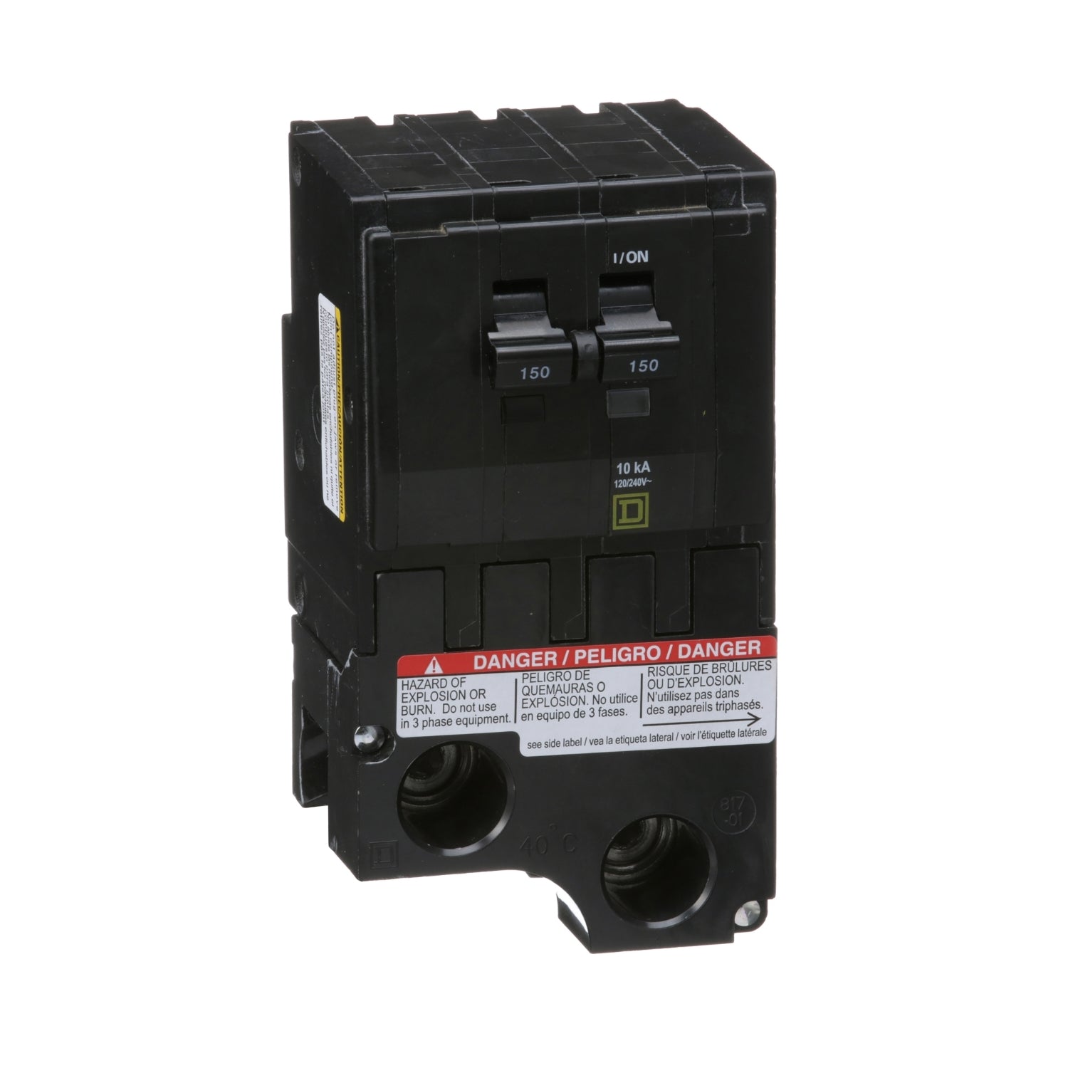 QO2150 - Schneider Electric - Plug-In 150 Amp 2 Pole 240 Volt Square D Circuit Breaker