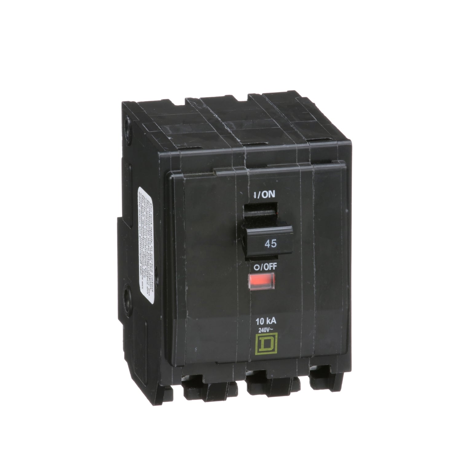 QO345 - Schneider Electric - Plug-In 45 Amp 3 Pole 240 Volt Square D Circuit Breaker