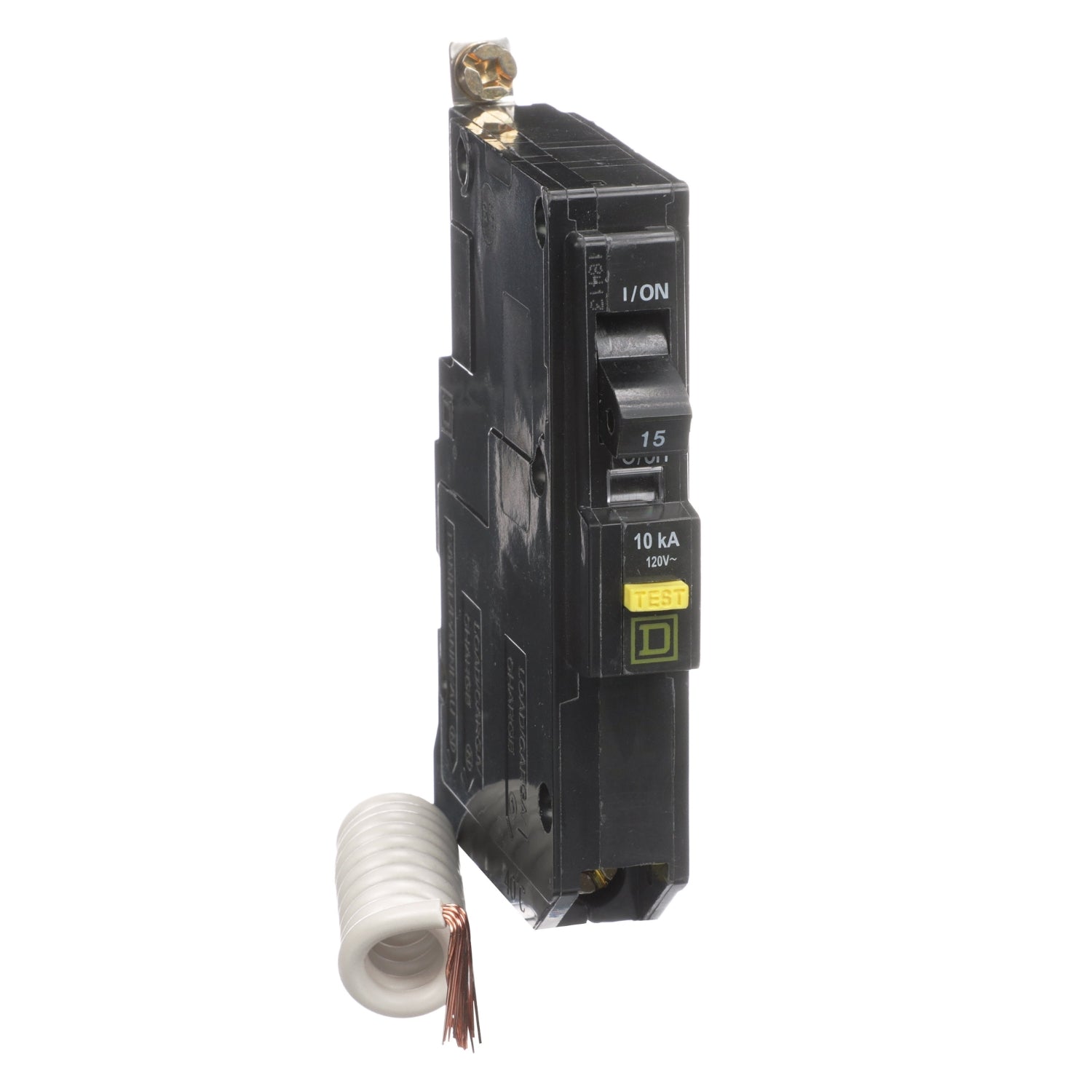 QOB115GFI - Schneider Electric - Bolt-On 15 Amp 1 Pole 120 Volt Square D GFCI Circuit Breaker