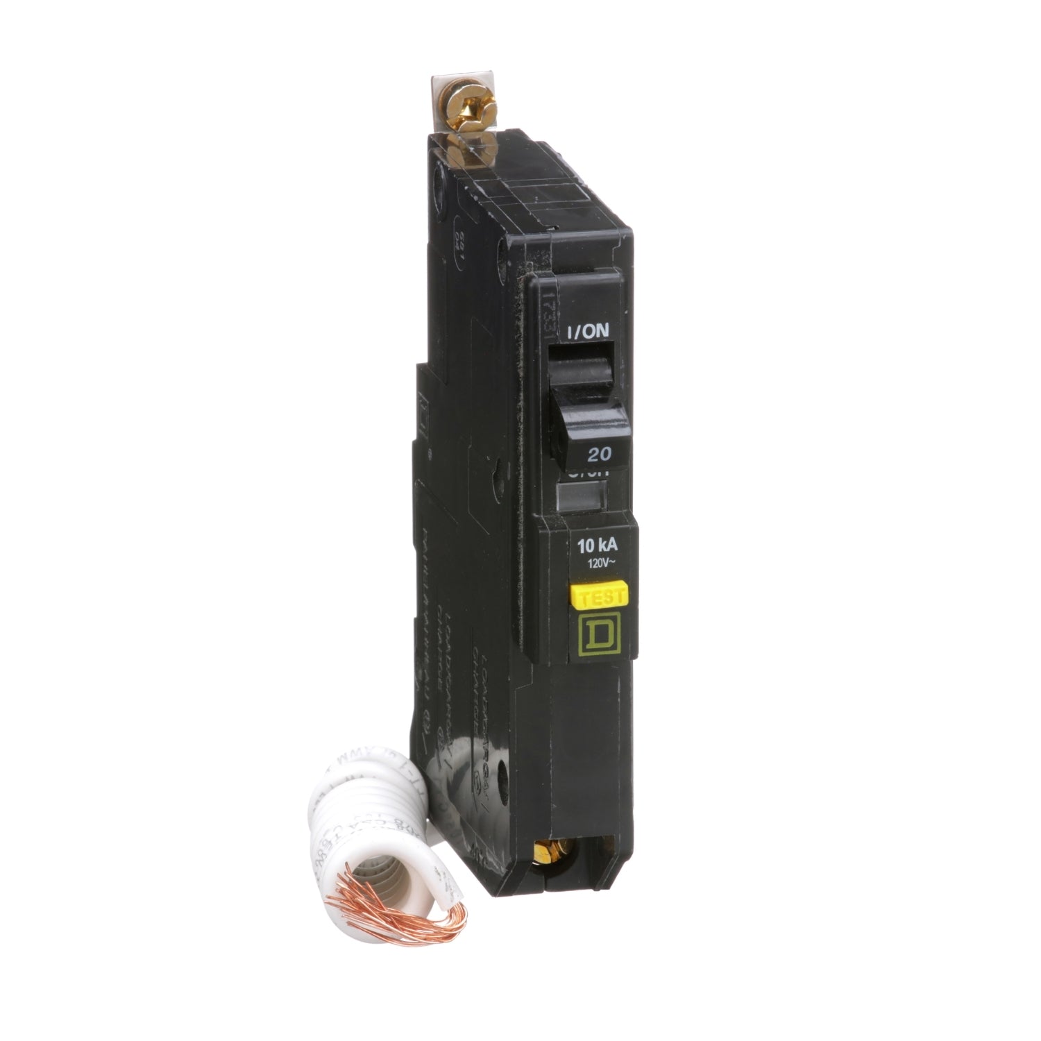 QOB120GFI - Schneider Electric - Bolt-On 20 Amp 1 Pole 120 Volt Square D GFCI Circuit Breaker