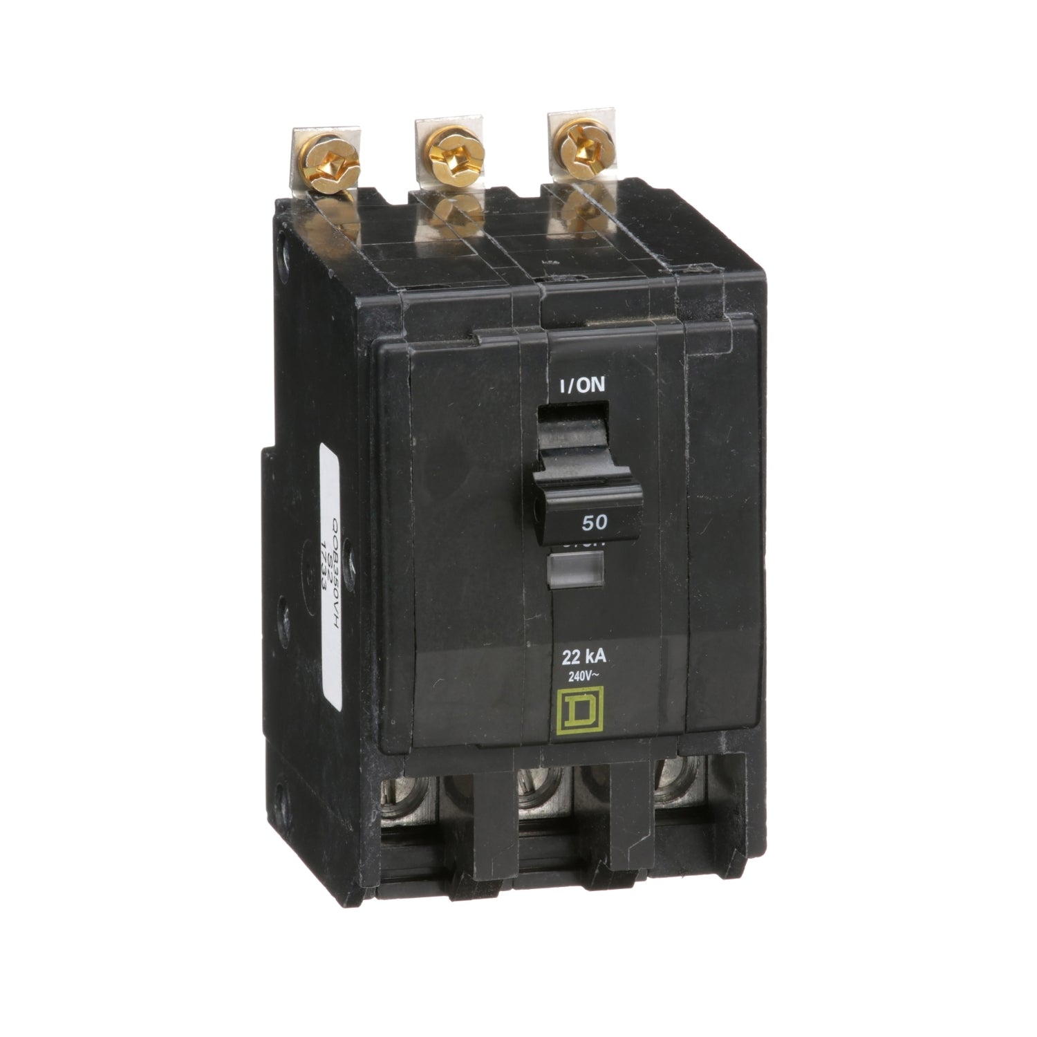 QOB350VH - Schneider Electric - Bolt-On 50 Amp 3 Pole 240 Volt Square D Circuit Breaker