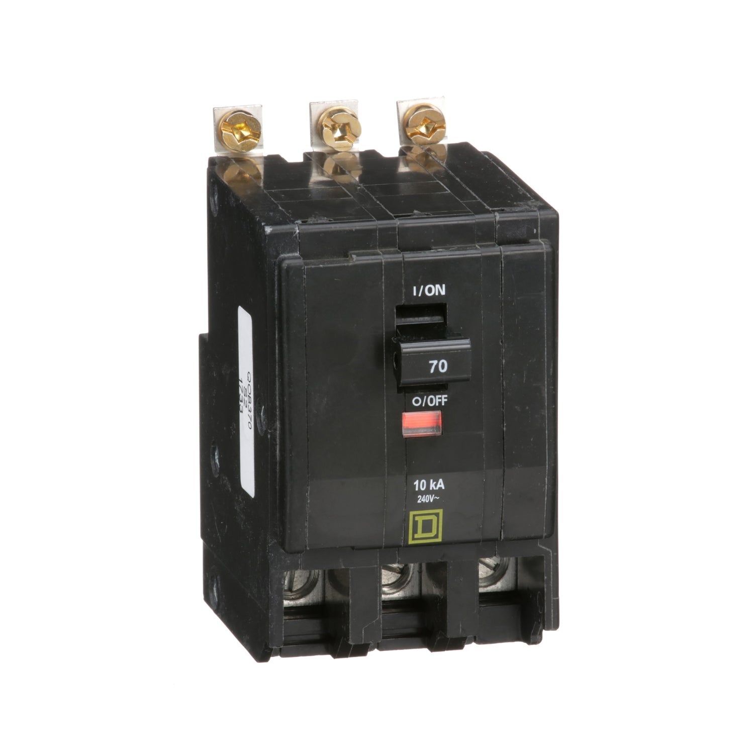 QOB370 - Schneider Electric - Bolt-On 70 Amp 3 Pole 240 Volt Square D Circuit Breaker