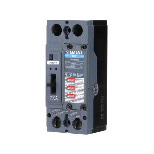 QR22B200L - Siemens 200A 2P 240V QR Series with Lugs Circuit Breaker