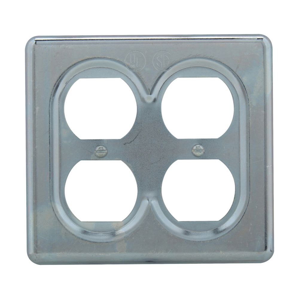 S232 - Eaton Crouse-Hinds Series - Surface Mount 2-Gang S Series Duplex Receptacle Cover
