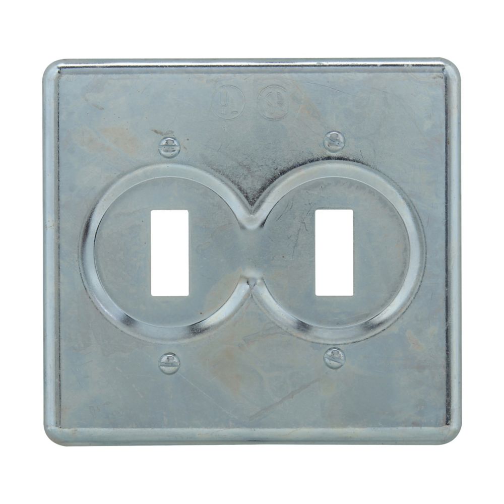 S322 - Eaton Crouse-Hinds Series - Surface Mount 2-Gang S Series Snap Switch Cover