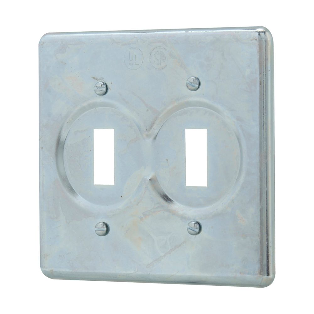 S322 - Eaton Crouse-Hinds Series - Surface Mount 2-Gang S Series Snap Switch Cover