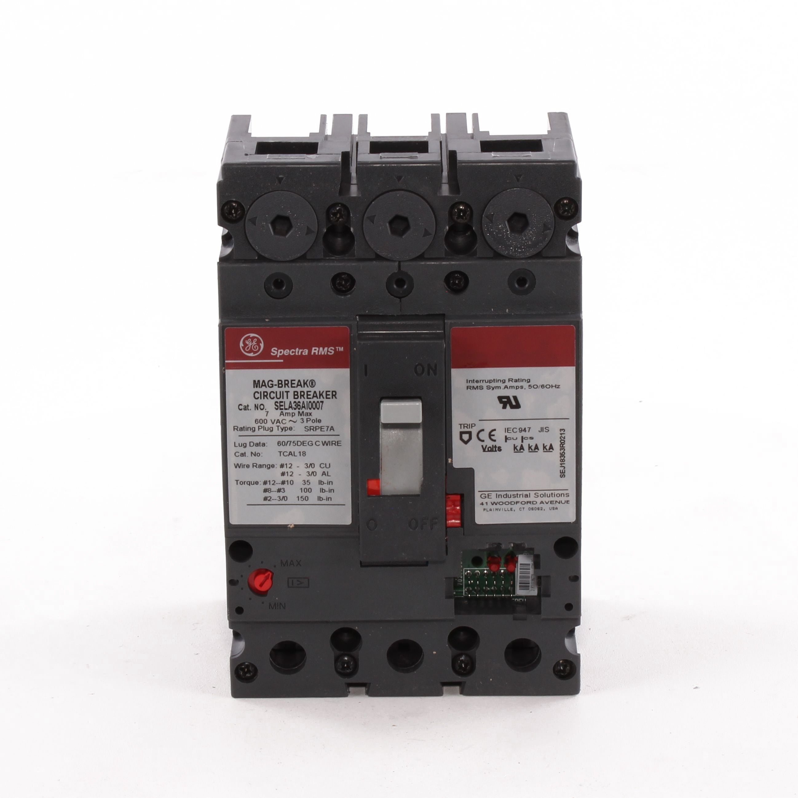 SELA36AI0007 - General Electric - 7 Amp 3 Pole 600 V Circuit Breaker