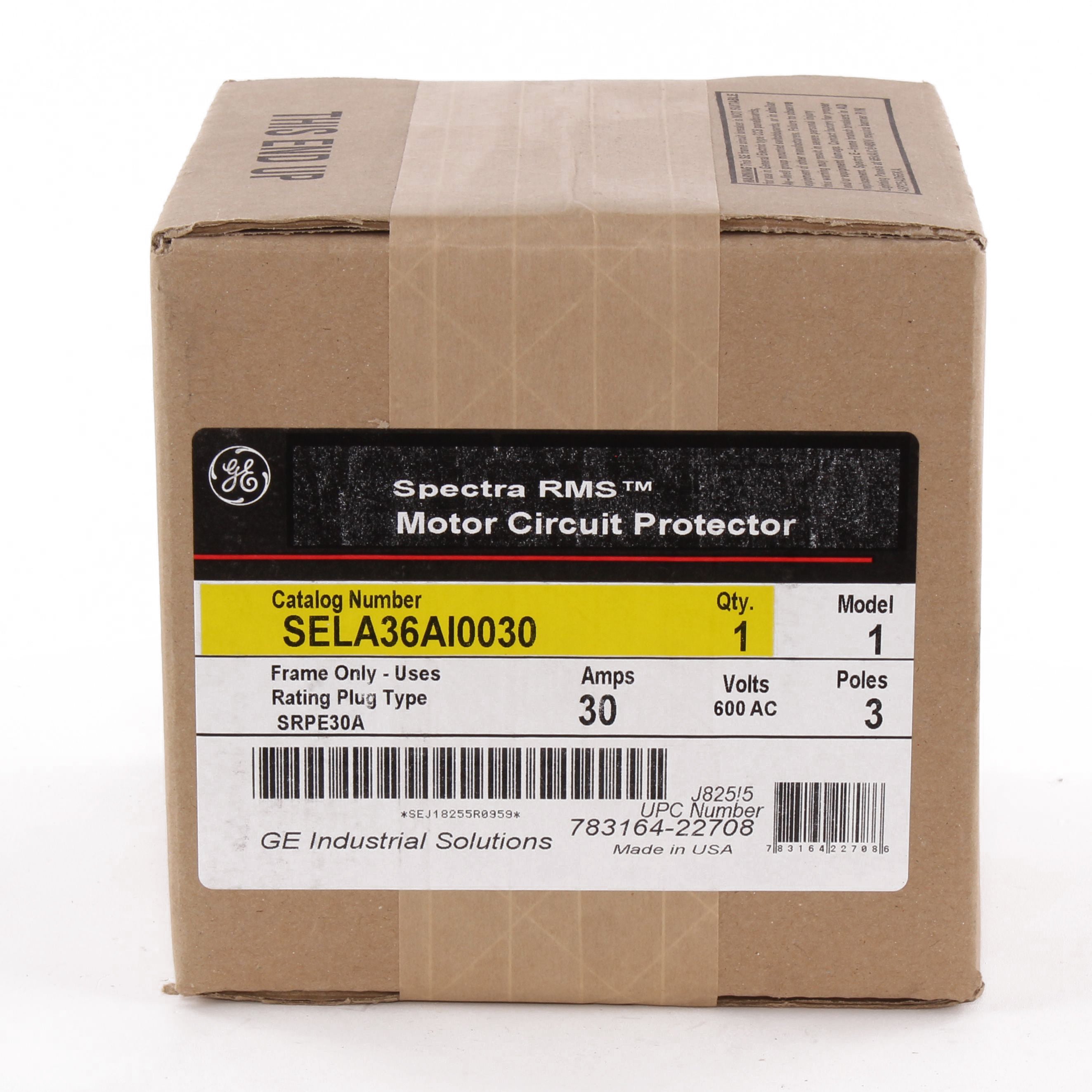 SELA36AI0030 - General Electric - 30 Amp 3 Pole 600 V Circuit Breaker