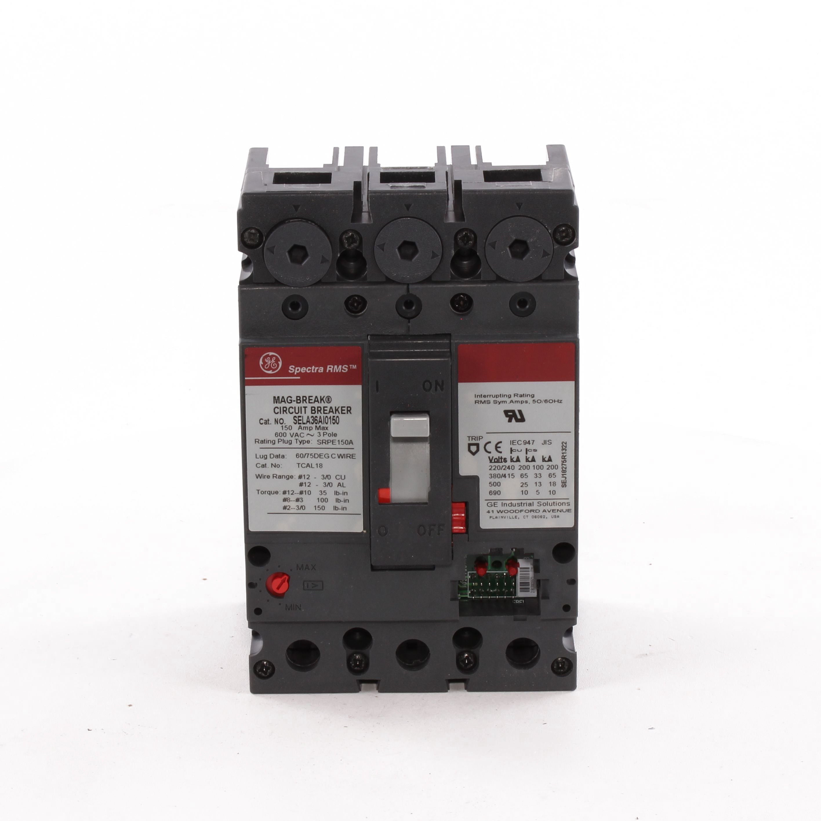 SELA36AI0150 - General Electric - 150 Amp 3 Pole 600 V Circuit Breaker