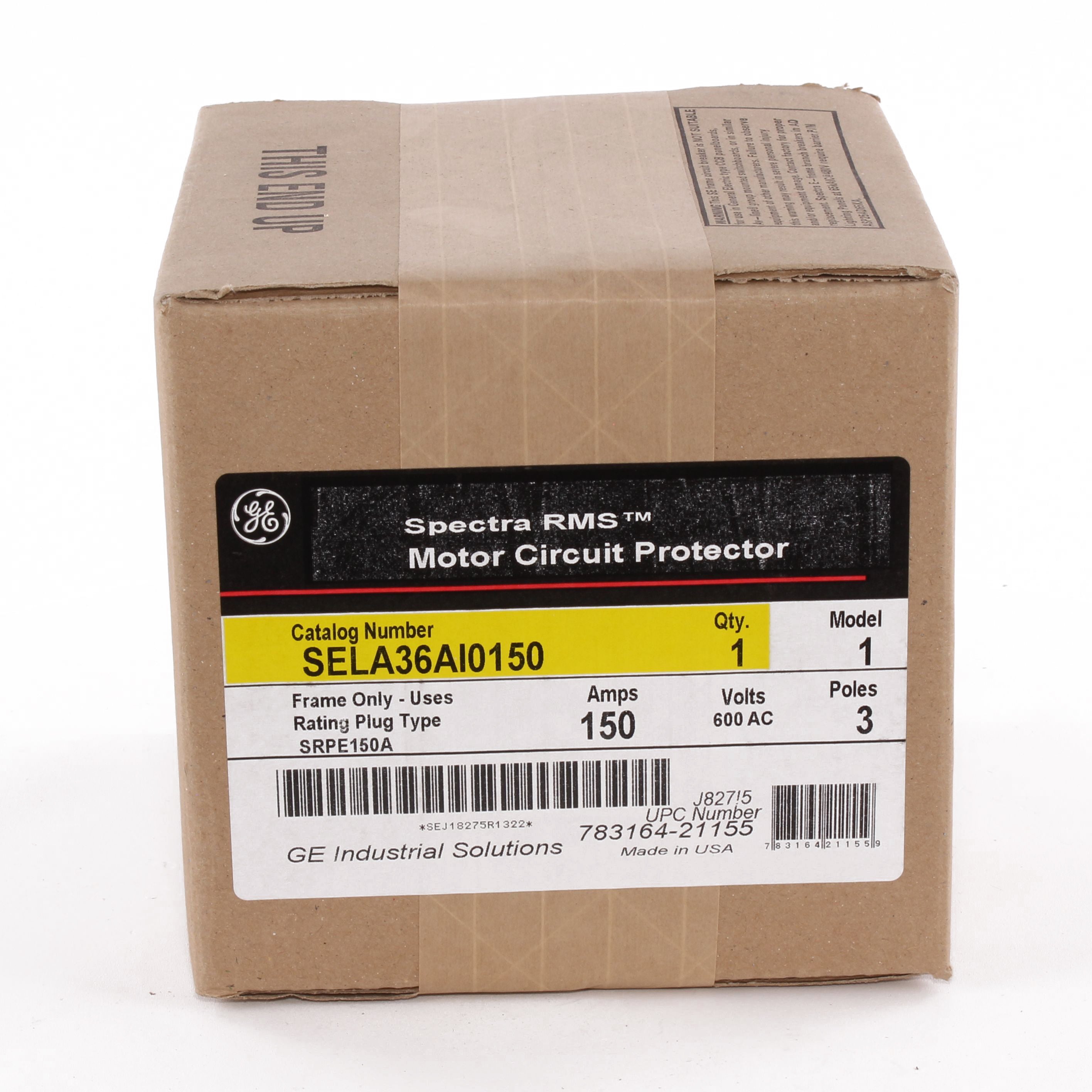 SELA36AI0150 - General Electric - 150 Amp 3 Pole 600 V Circuit Breaker