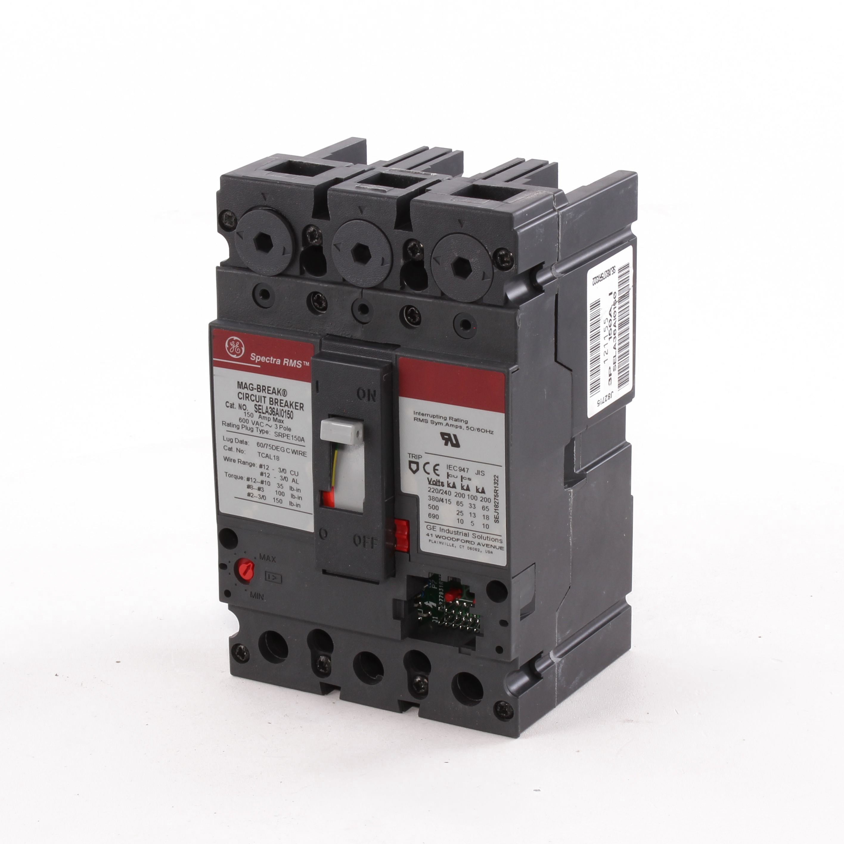SELA36AI0150 - General Electric - 150 Amp 3 Pole 600 V Circuit Breaker
