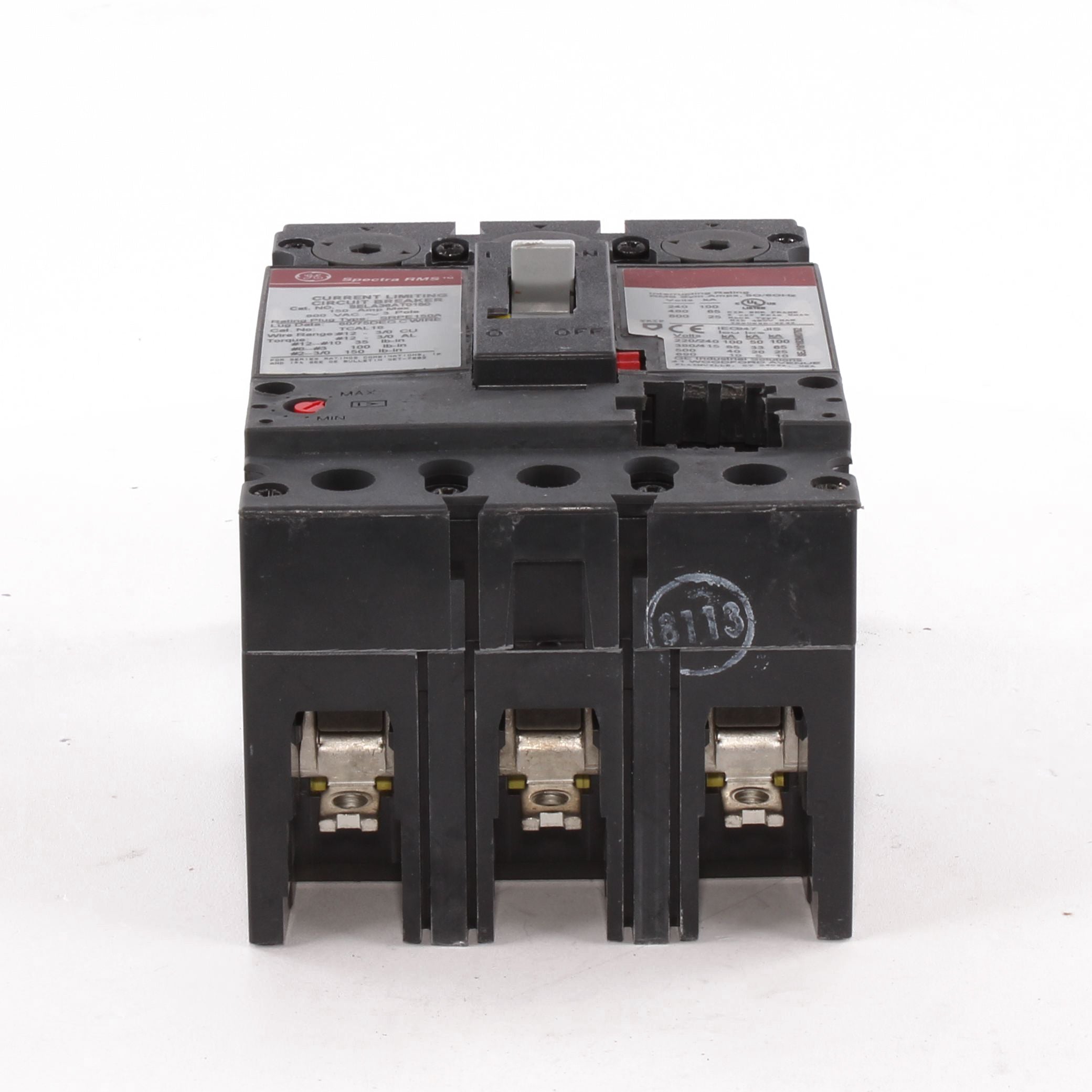 SELA36AT0150 - General Electric - 150 Amp 3 Pole 600 V Circuit Breaker