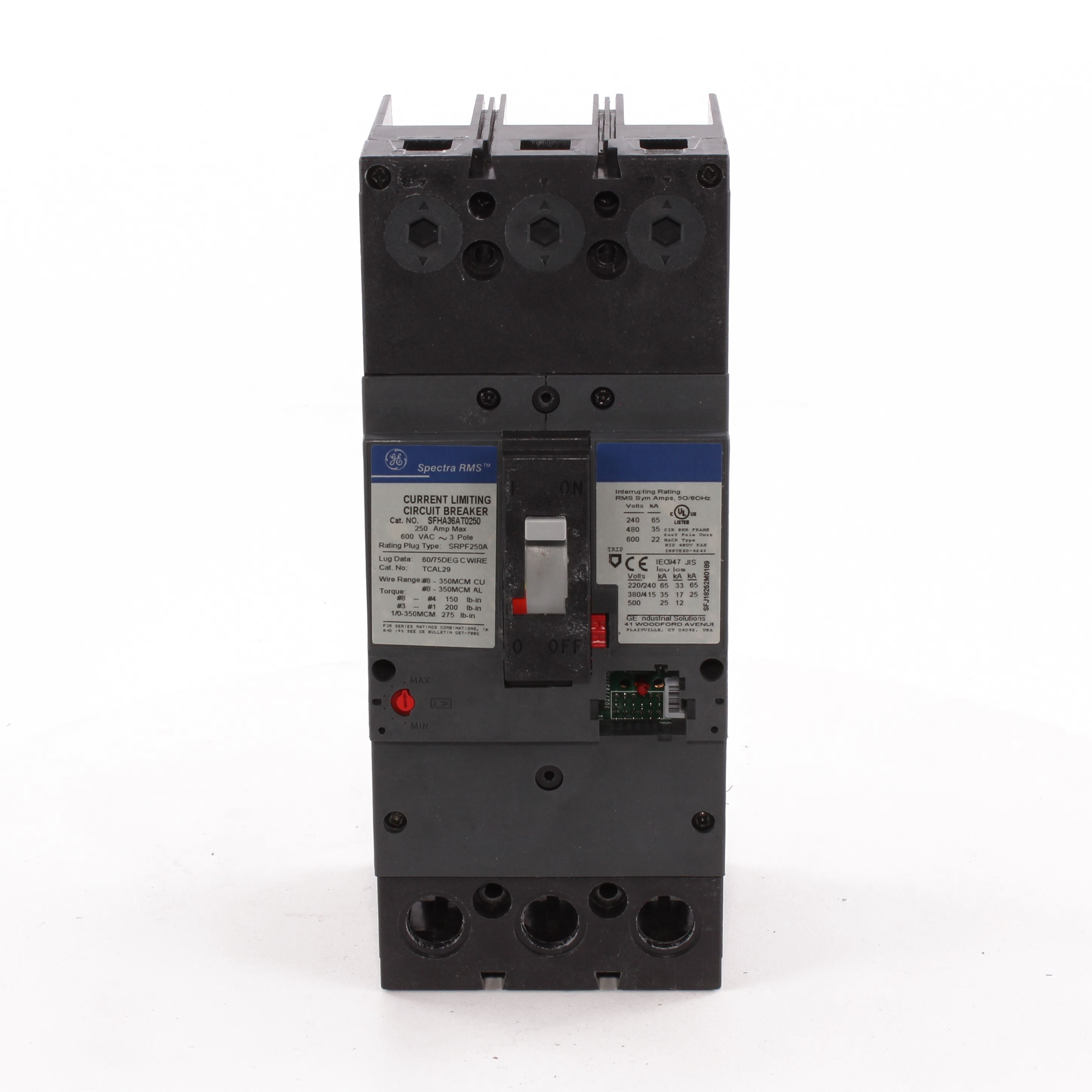 SFHA36AT0250 - General Electric - 250 Amp 3 Pole 600 V Circuit Breaker