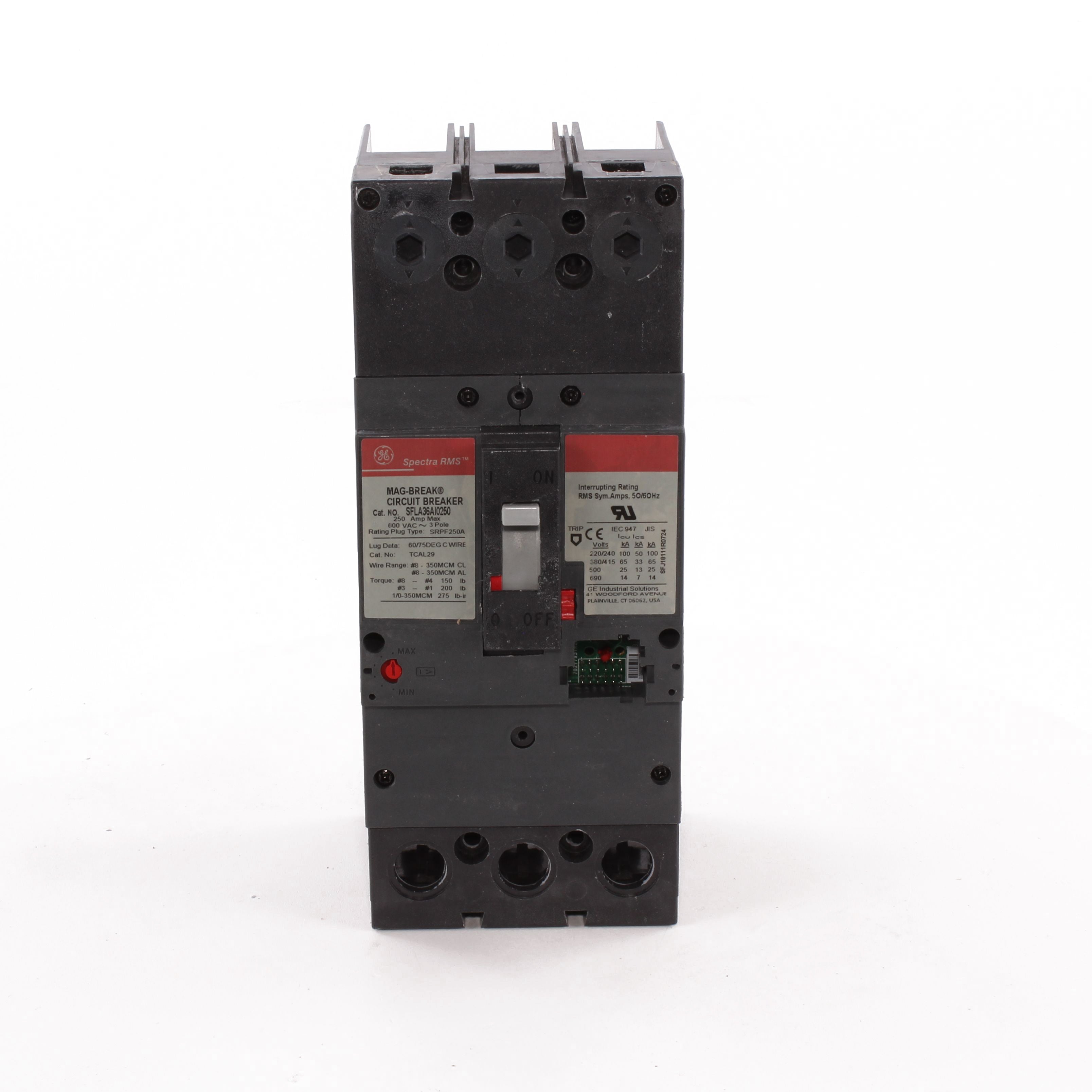 SFLA36AI0250 - General Electric - 250 Amp 3 Pole 600 V Circuit Breaker