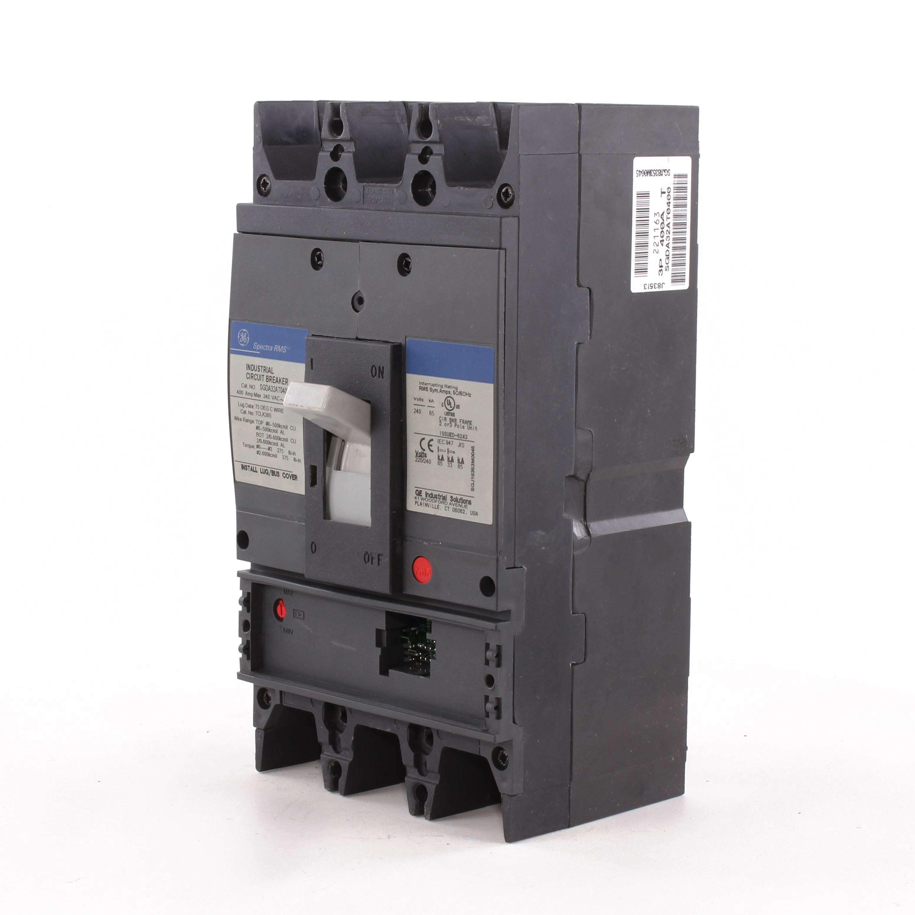 SGDA32AT0400 - General Electric - 400 Amp 3 Pole 240 V Circuit Breaker