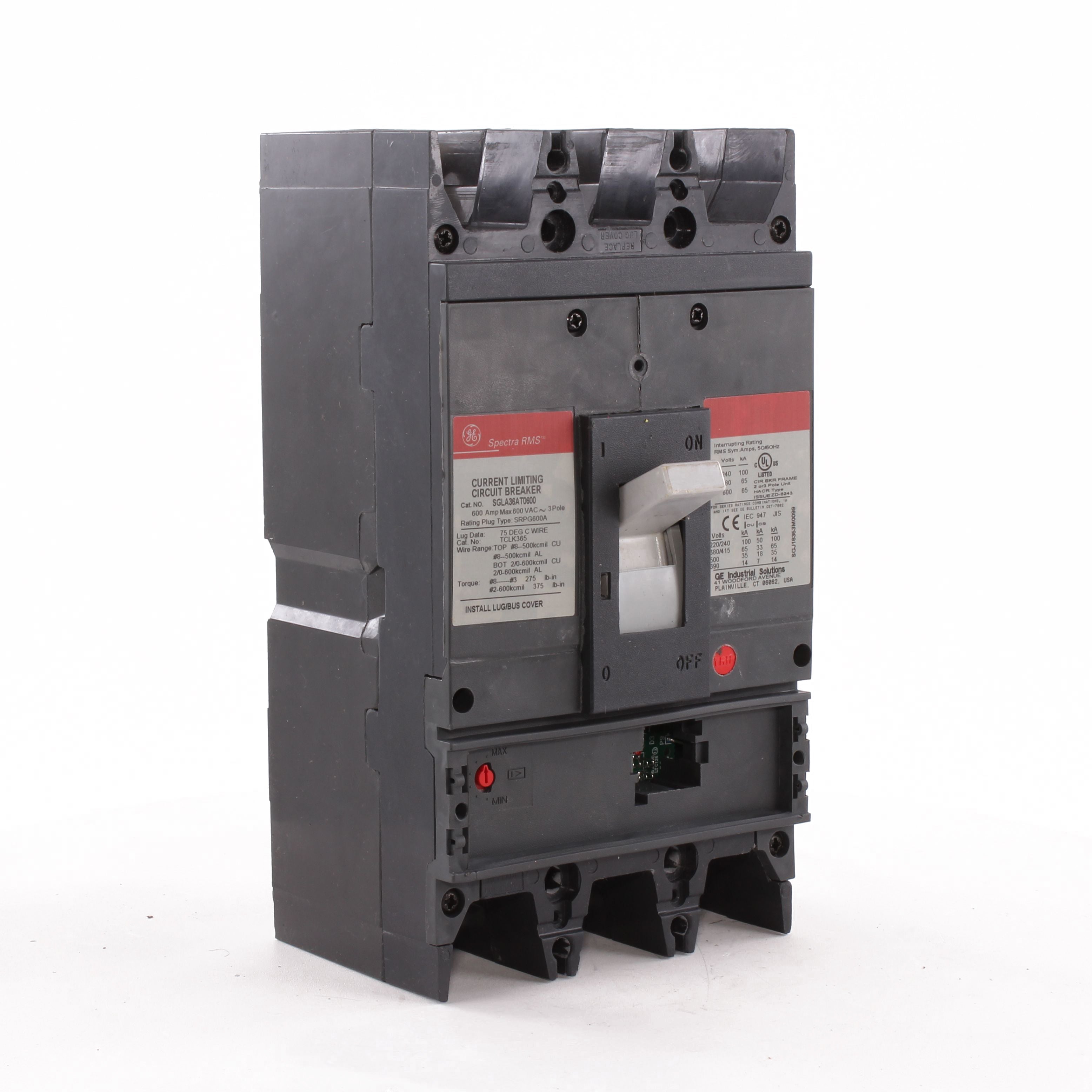 SGLA36AT0600 - General Electric - 600 Amp 3 Pole 600 V Circuit Breaker
