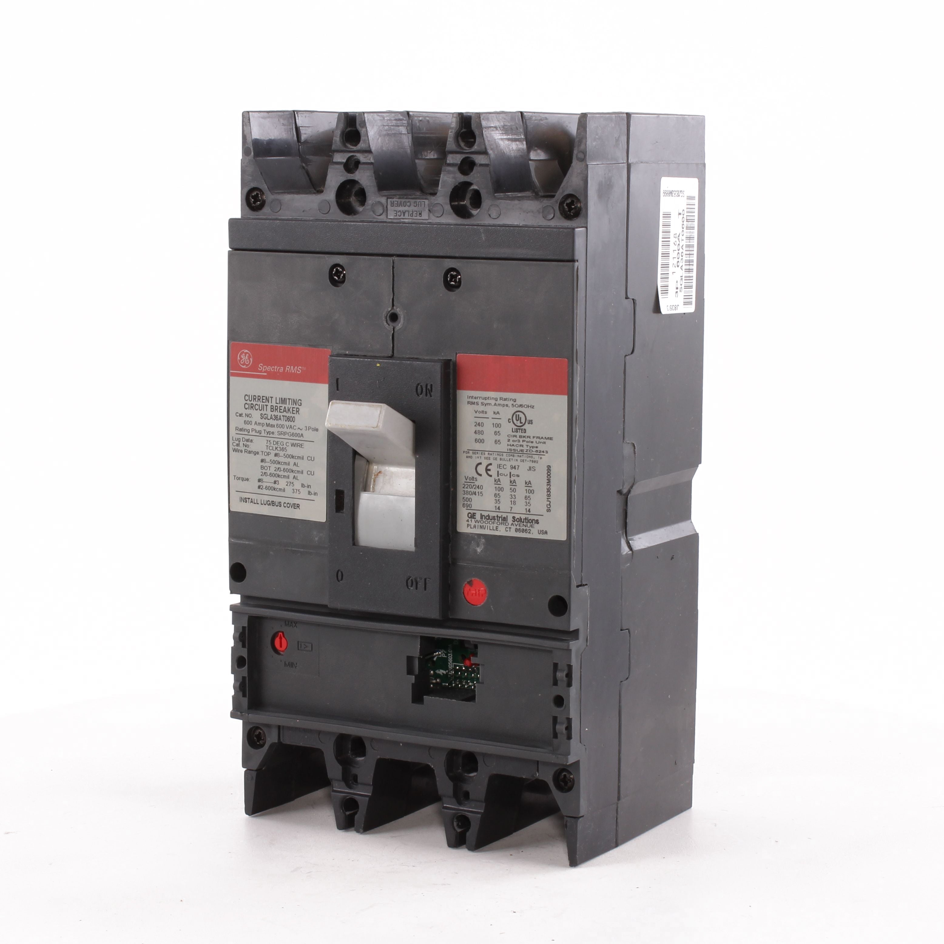 SGLA36AT0600 - General Electric - 600 Amp 3 Pole 600 V Circuit Breaker