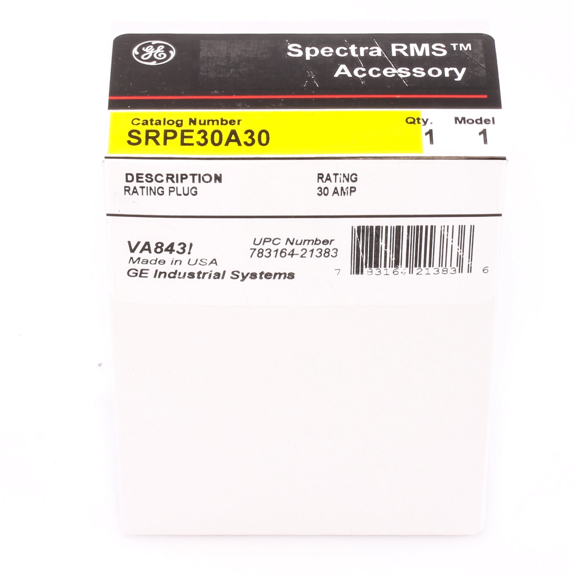 SRPE30A30 - General Electric - 30 Amp Circuit Breaker Rating Plug