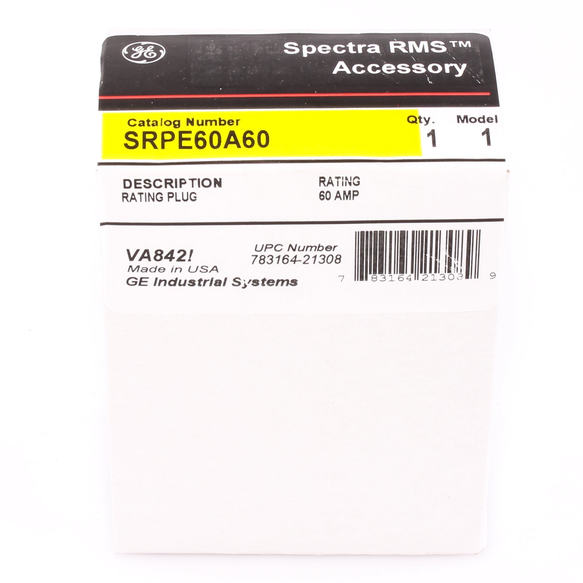 SRPE60A60 - General Electric - 60 Amp Circuit Breaker Rating Plug
