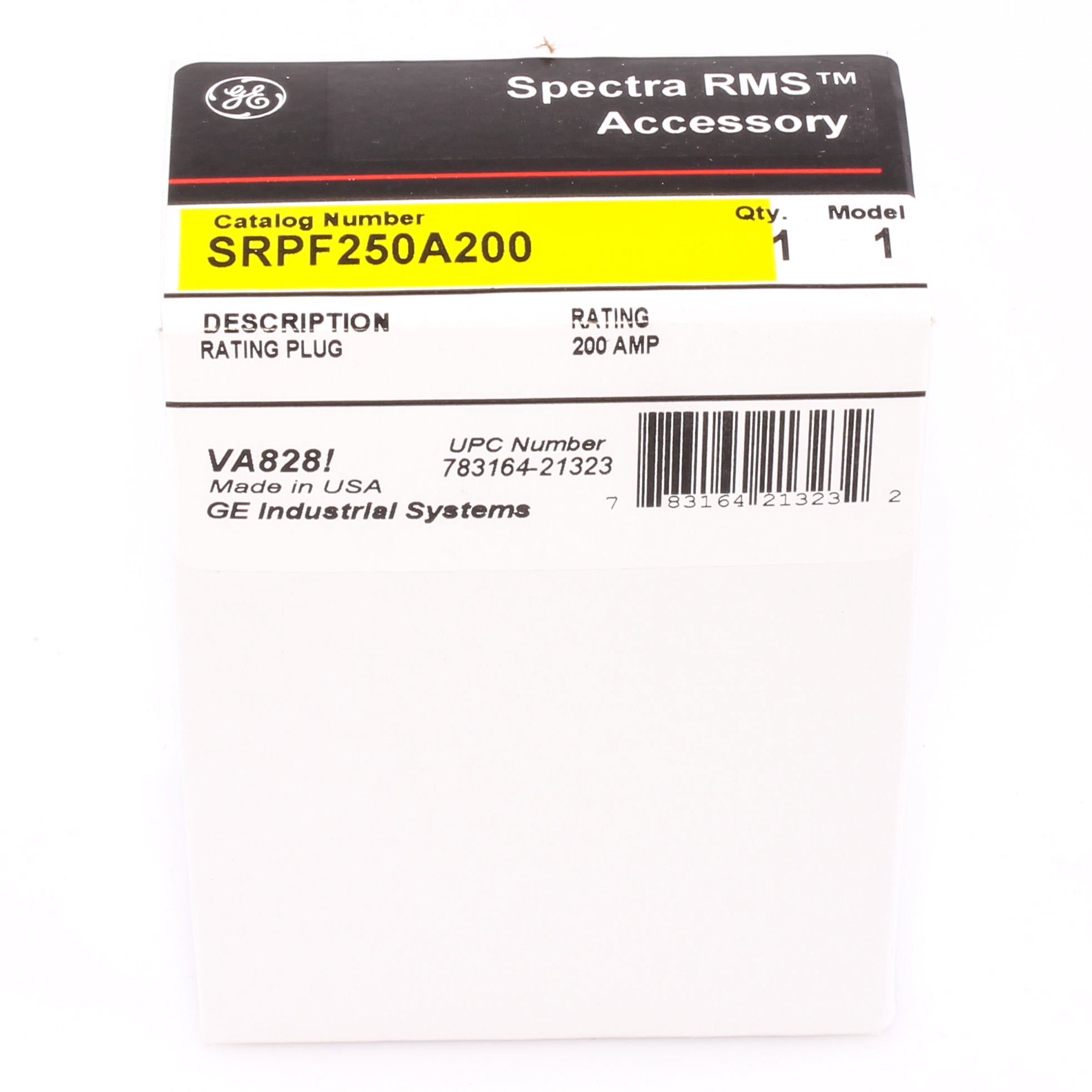 SRPF250A200 - General Electric - 200 Amp Circuit Breaker Rating Plug