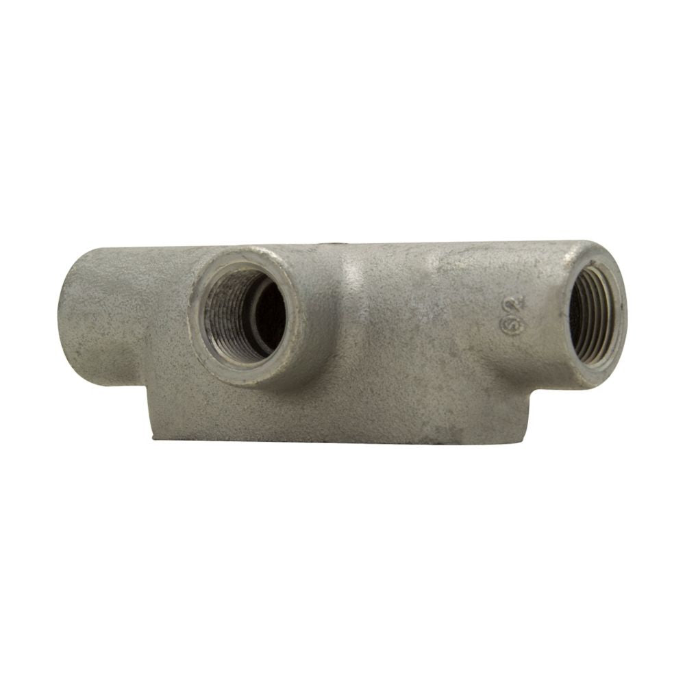 T107 - Eaton Crouse-Hinds Series - 4" T Shape Feraloy Iron Alloy Condulet Form 7 Conduit Outlet Body