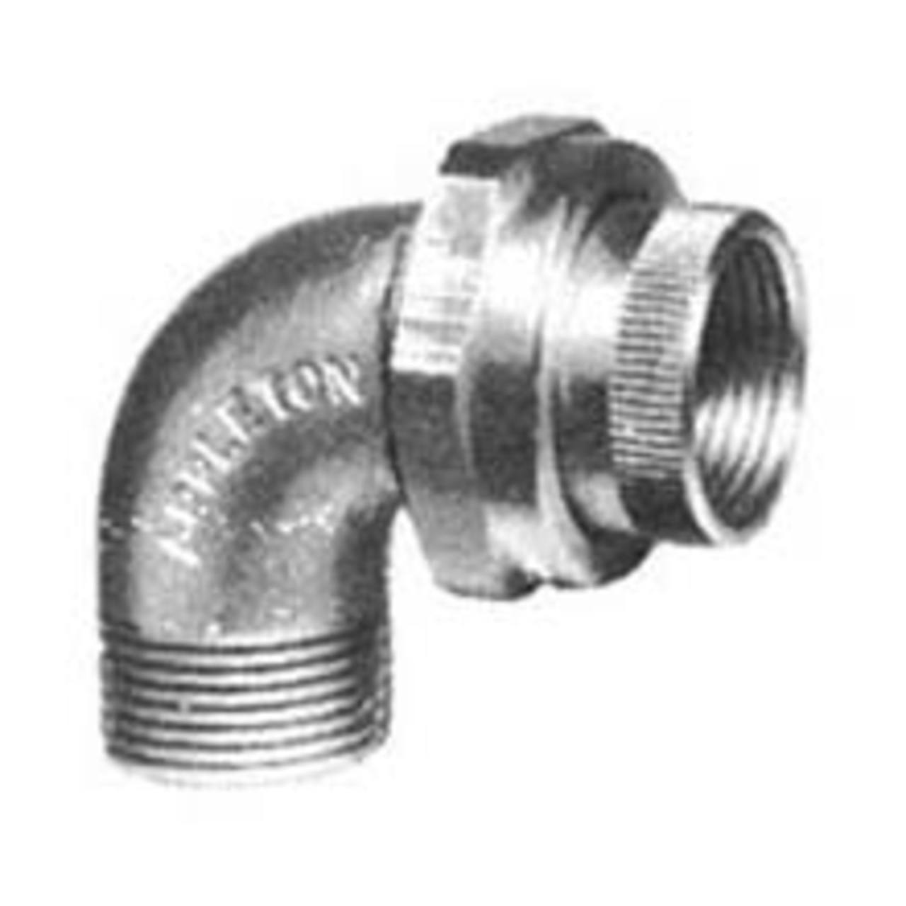 UNL75N - Appleton - 3/4" Elbow 90° Male/Female Malleable Iron Explosion Proof Union