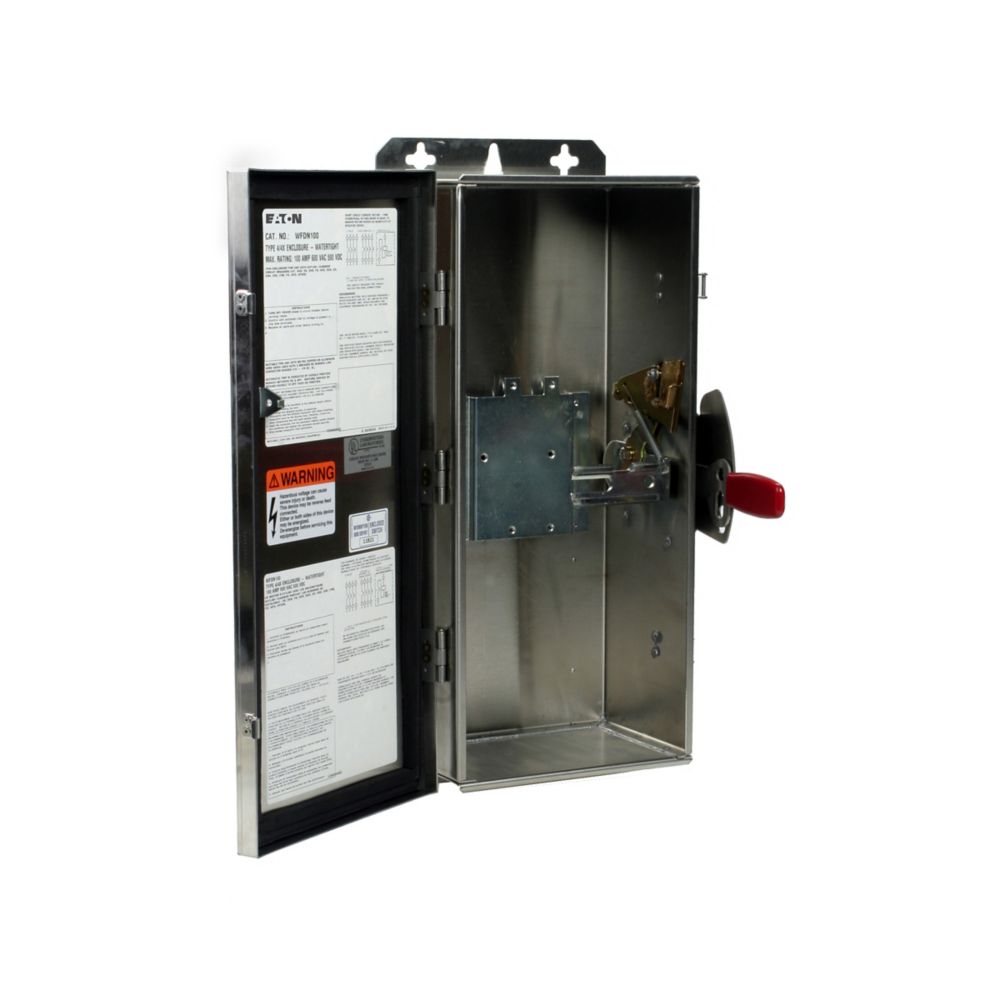 WFDN100 - Eaton Cutler Hammer - 100A NEMA 4/4X 5 circuit breaker enclosure