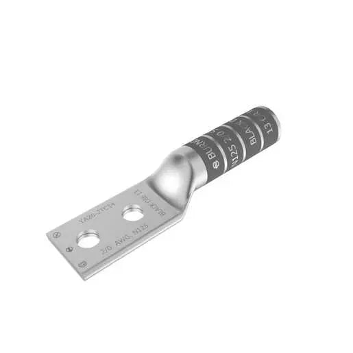 YA262N - Burndy - 1/2" studs 2-Hole Long Barrel Compression Terminal