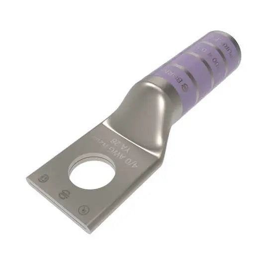 YA28 - Burndy - 1/2" Stud 1-Hole Long Barrel Compression Terminal