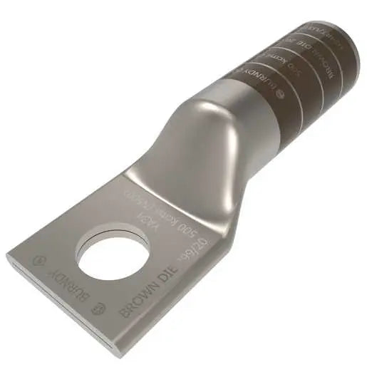 YA34 - Burndy - 5/8" Stud 1-Hole Long Barrel Compression Terminal