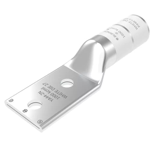 YA442N - Burndy - 1/2" Stud 2-Hole 1-3/4" Spacing Long Barrel Compression Terminal