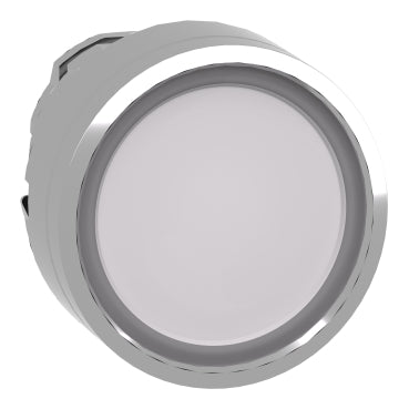 ZB4BW313 - Square D - 22mm Harmony XB4 Illuminated Push Button Head Metal White Flush Universal LED Spring Return Plain Lens