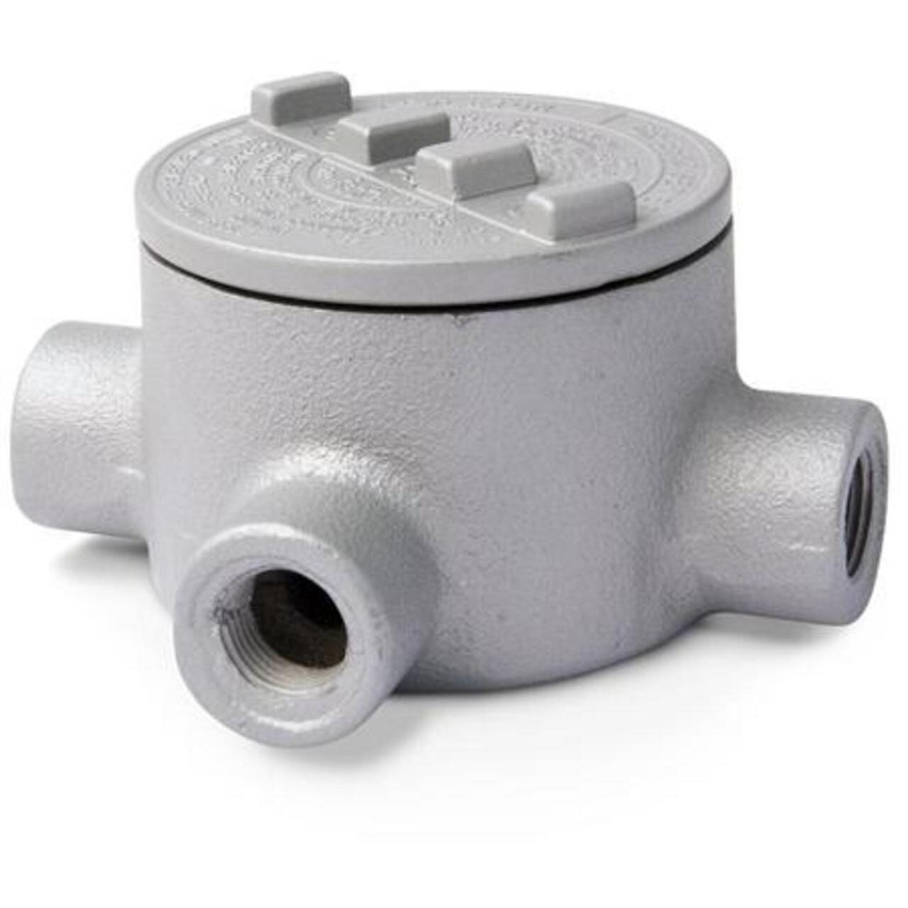 GRT75A - Appleton - (3) 3/4" Hubs GRT Type Aluminum Conduit Outlet Box