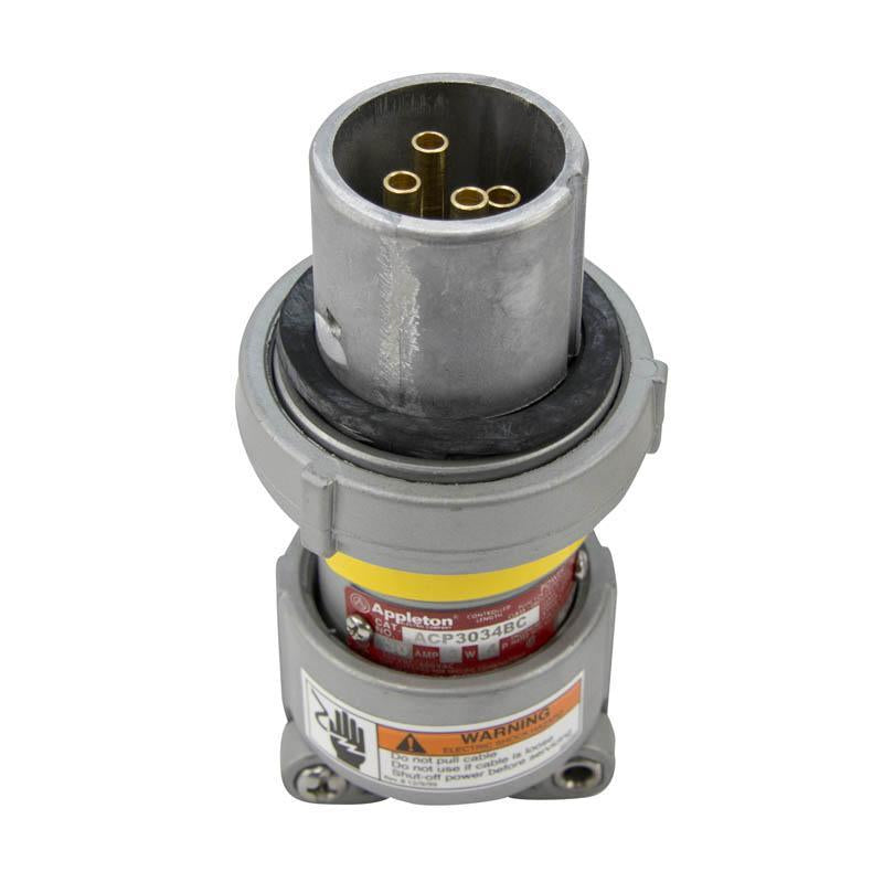 ACP3034BC - Appleton - 30A 4-Pole 3-Wire 600V Plug