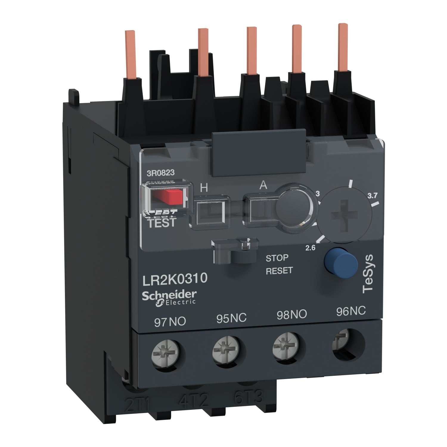 LR2K0310 - Schneider Electric - 3.7 Amp Telemecanique Motor Starter Overload Relay