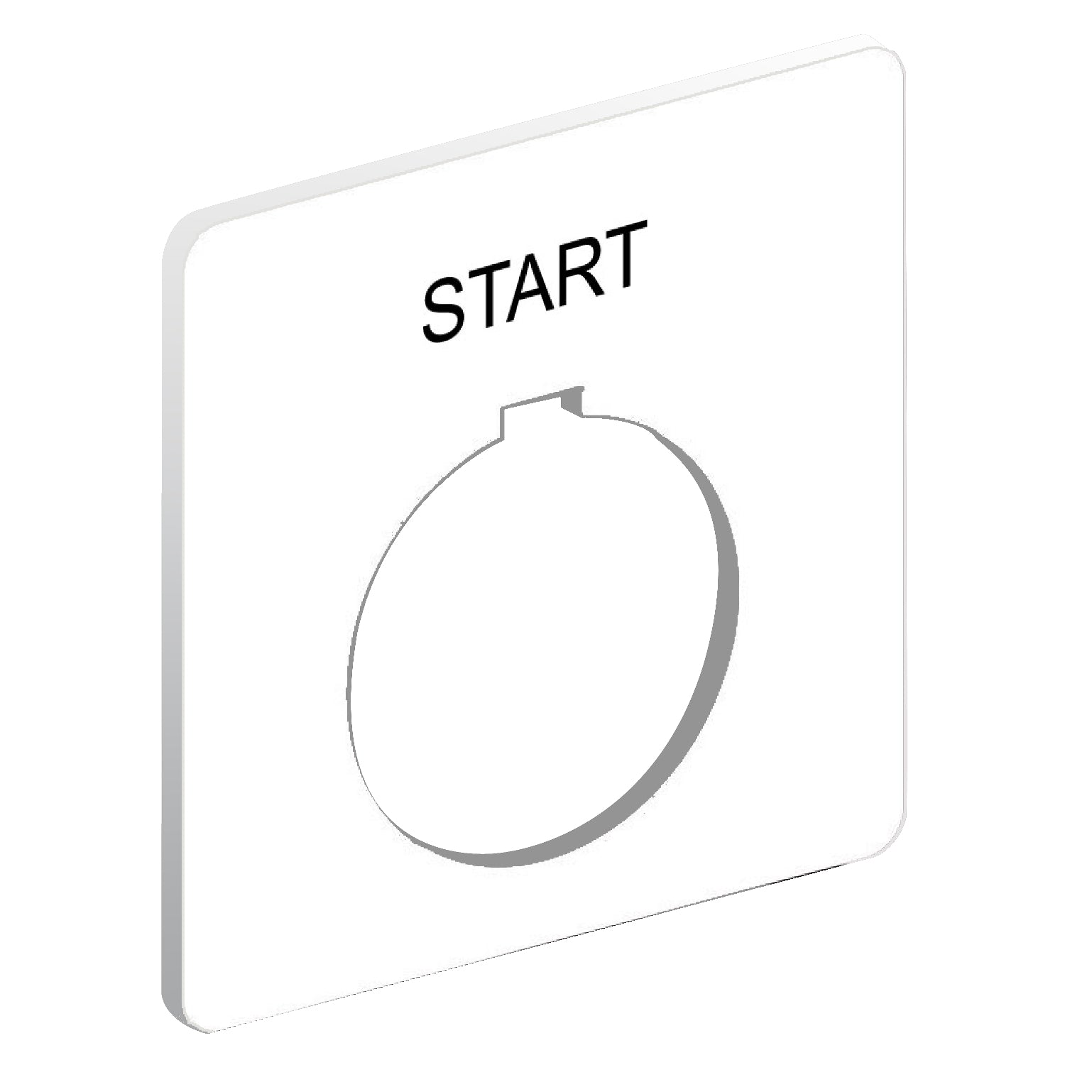 9001KN101WP - Schneider Electric - Square D 30mm Marked White Legend Plate