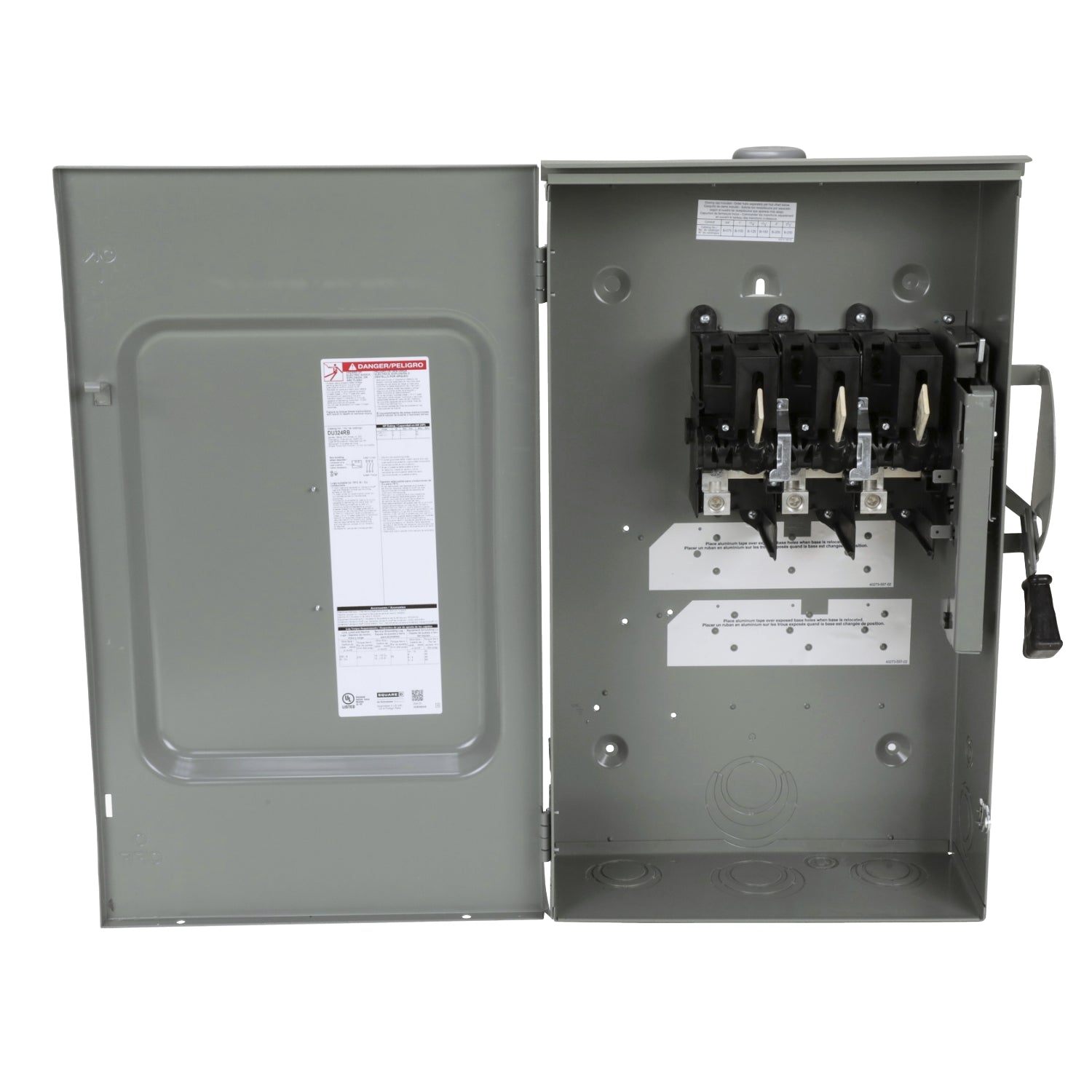 DU324RB - Schneider Electric - 400A 600V Square D Disconnect 3Pole NEMA 3R