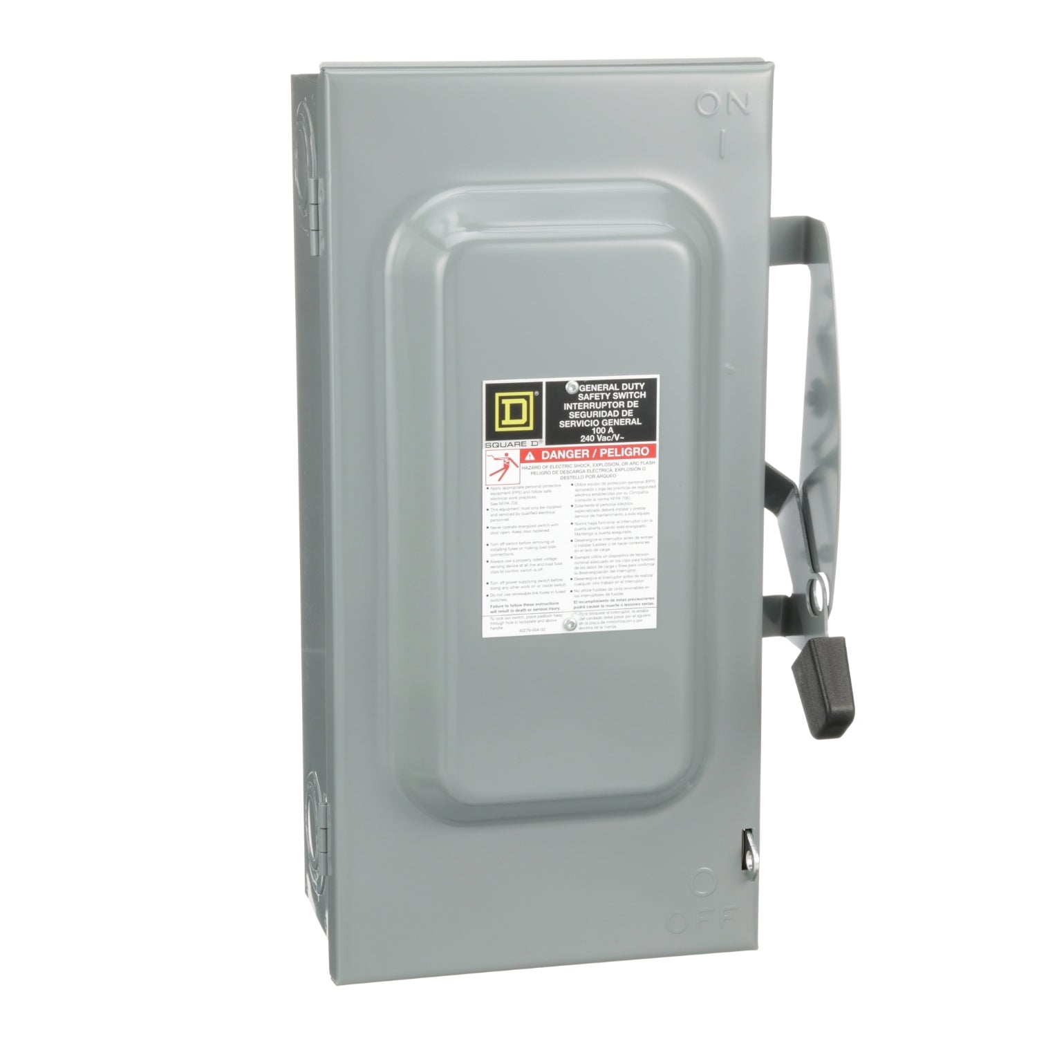 DU323 - Schneider Electric - 200A 240V Square D Disconnect 3Pole NEMA 3R