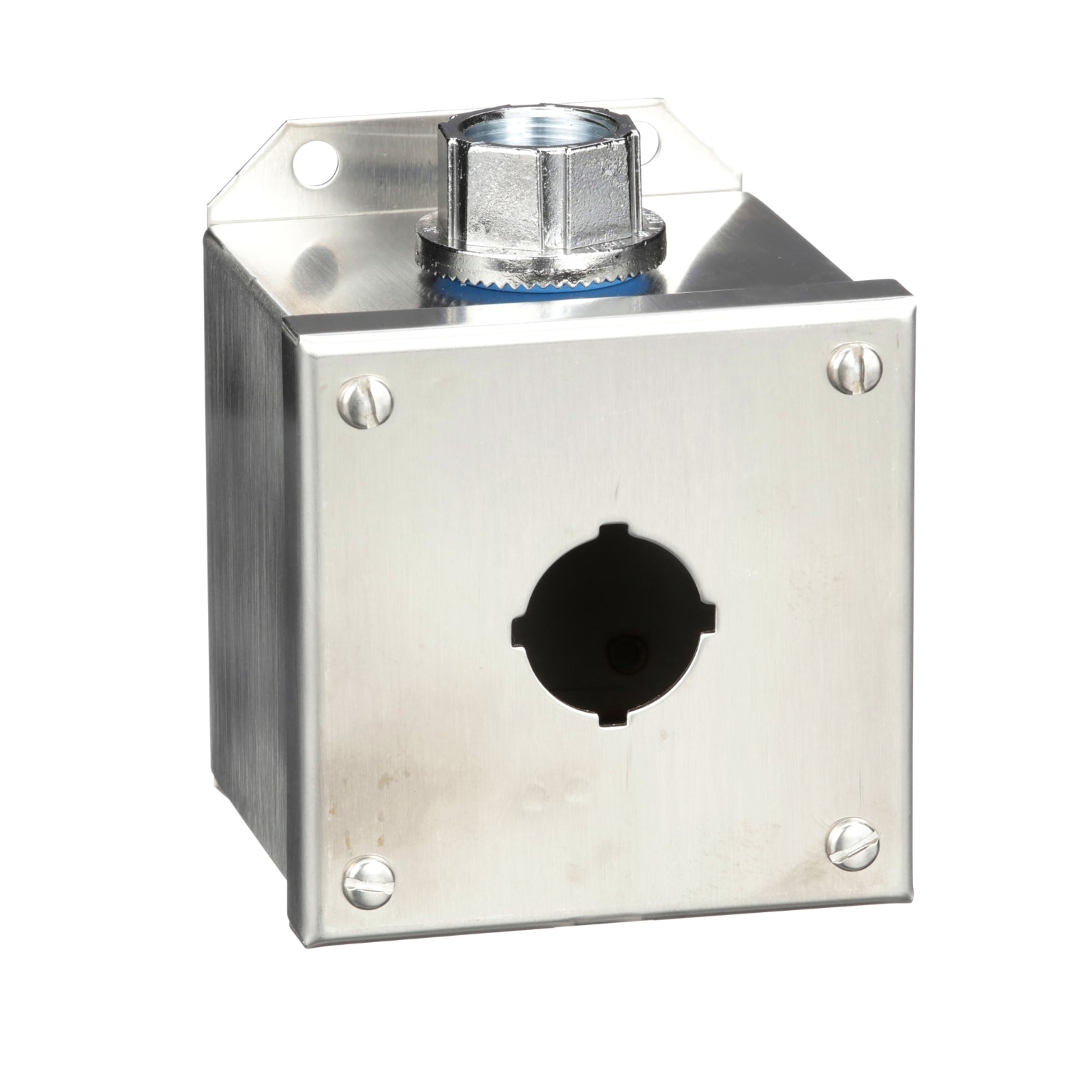 9001KYSS1 - Schneider Electric - Square D 30mm Push Button Types K or SK Empty Enclosure Stainless Steel 1 Hole