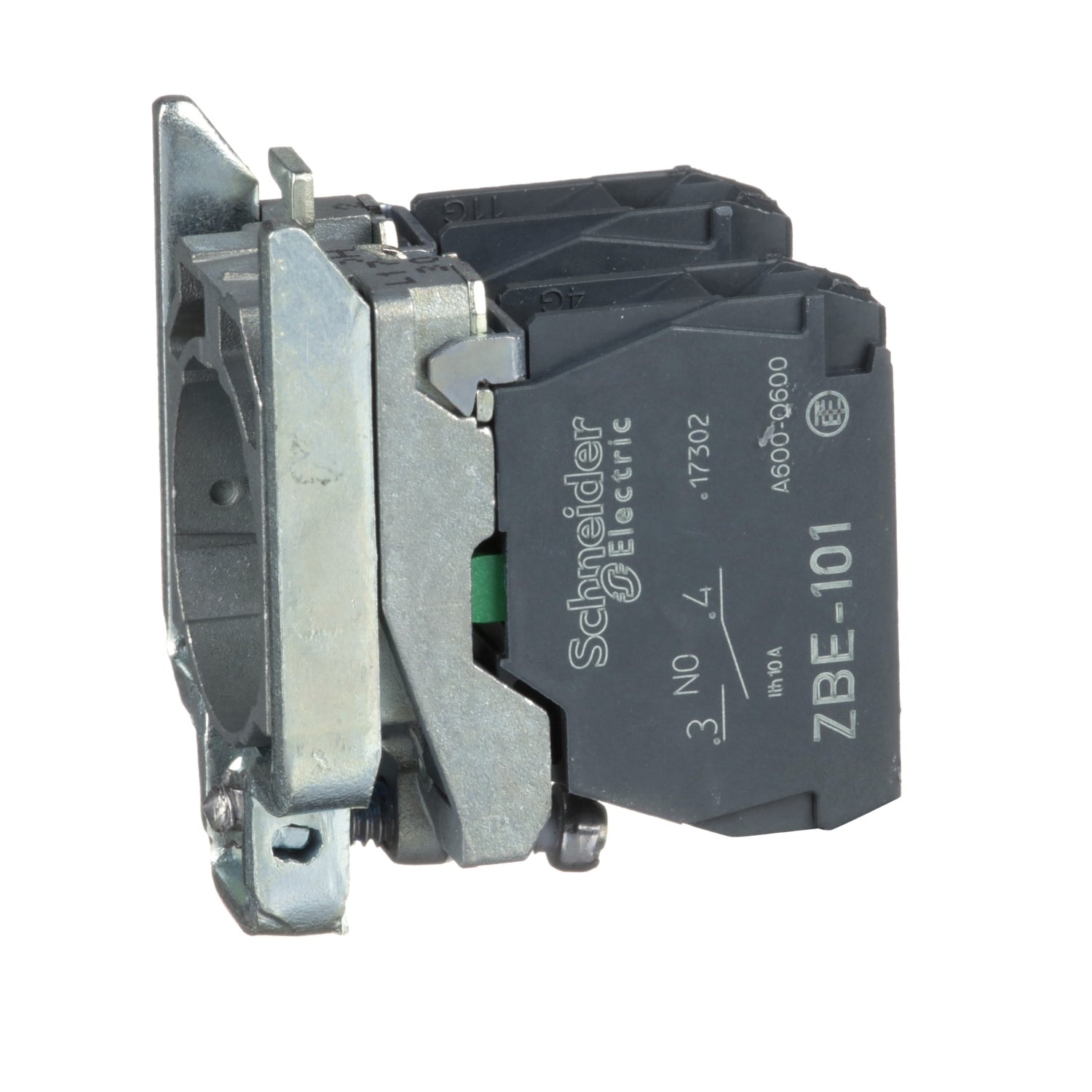 ZB4BZ103 - Schneider Electric - Square D Harmony XB4B Contact Block with Mounting Collar