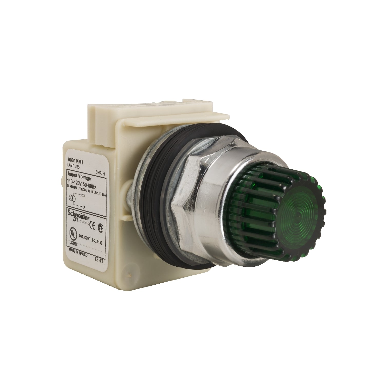 9001K2L1G - Schneider Electric - 110-120V Square D Illuminated Push-button head