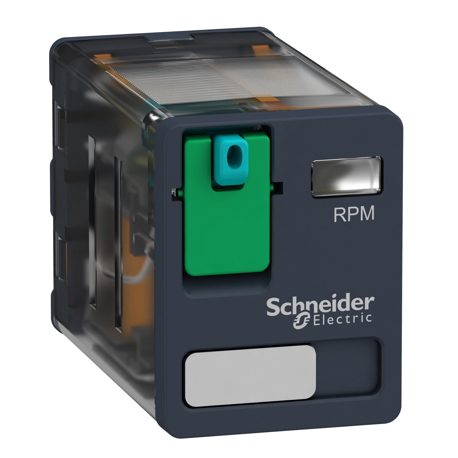 RPM21BD - Schneider Electric - Square D Plug-in Relay Harmony Electromechanical Relays 15A 2CO Lockable Test Button 24V DC