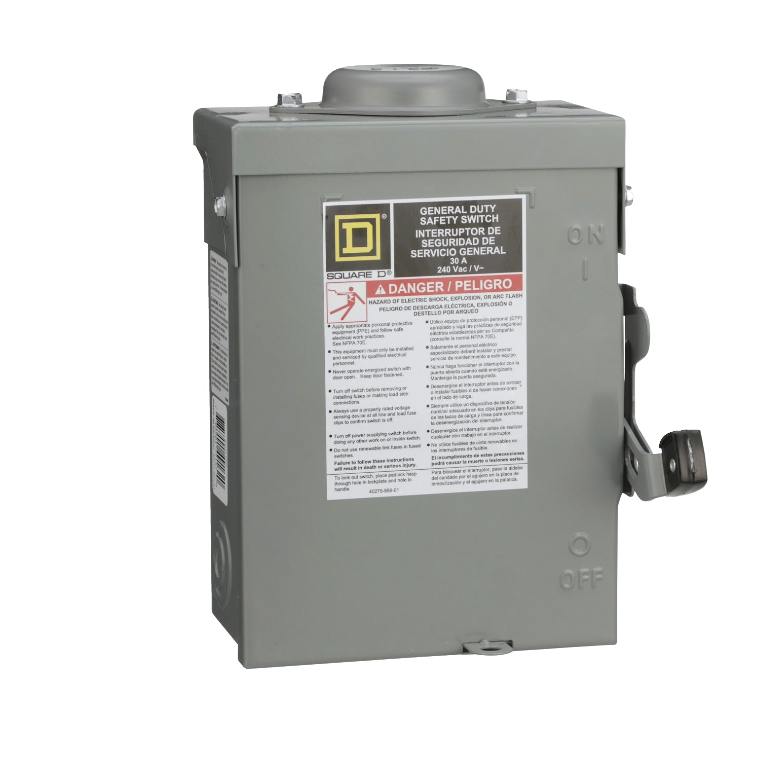 DU321RB - Schneider Electric - 200A 240V Square D Disconnect 3Pole NEMA 3R
