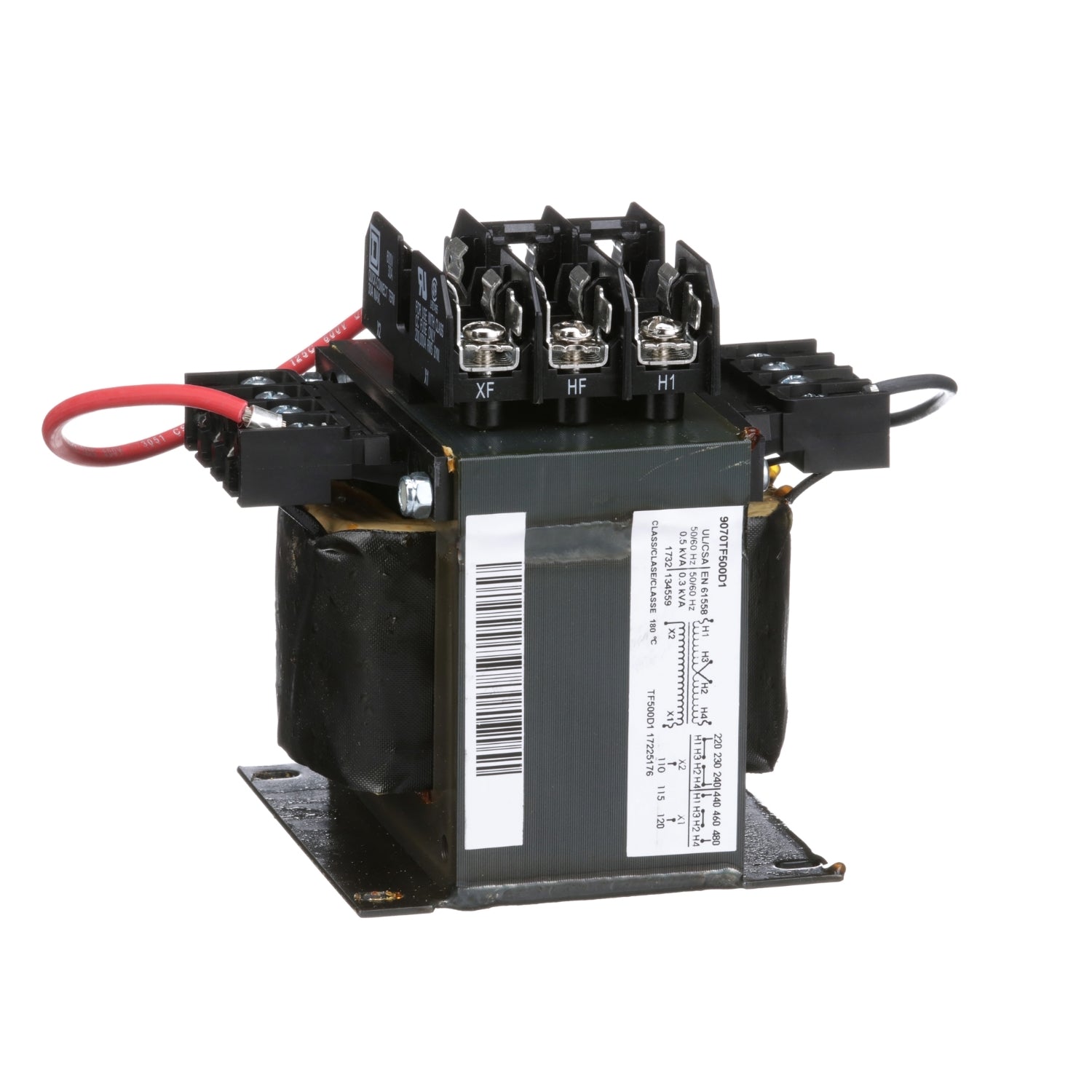9070TF500D1 - Schneider Electric - Square D Industrial Control Transformer Type TF 1 Phase 500 VA 240x480V Primary 120V Secondary 50/60Hz