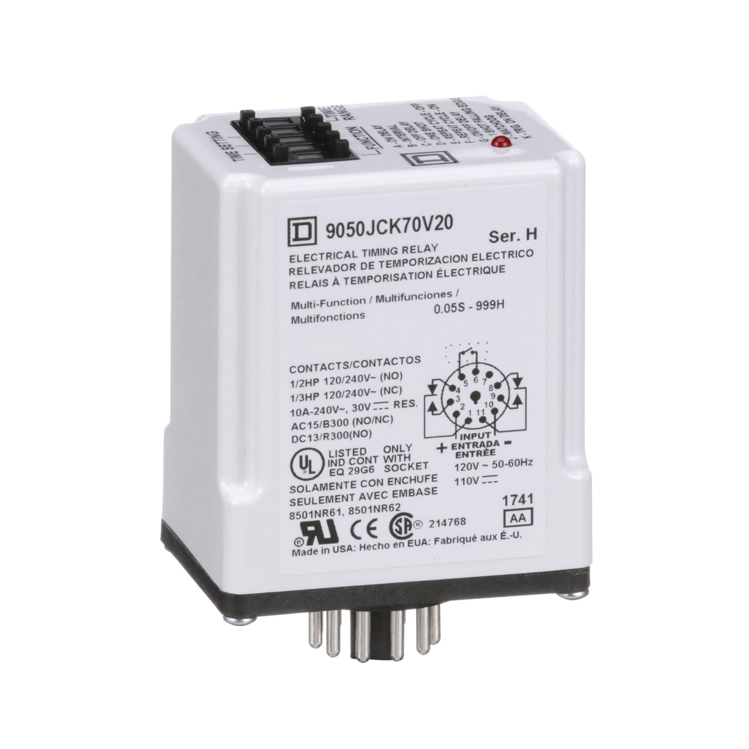 9050JCK70V20 - Schneider Electric - Square D Multifunction Programmable Harmony Timer