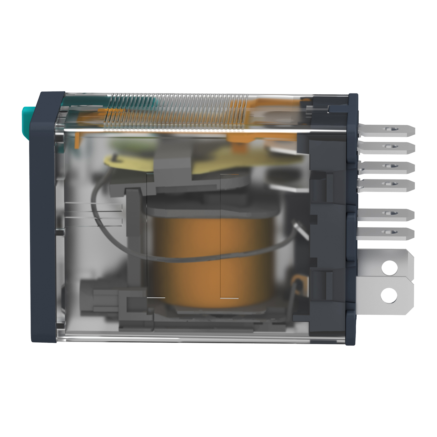 RPM21BD - Schneider Electric - Square D Plug-in Relay Harmony Electromechanical Relays 15A 2CO Lockable Test Button 24V DC